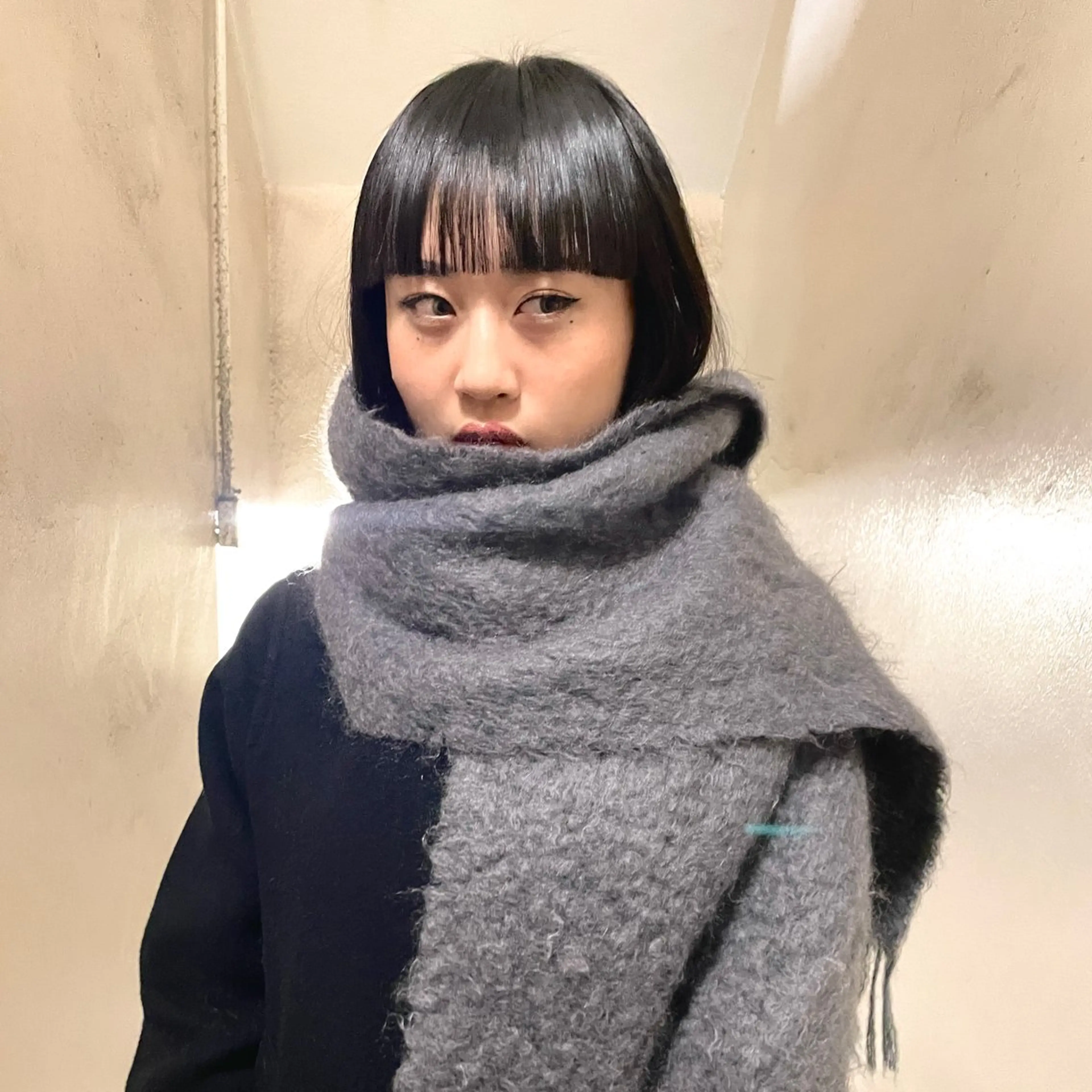 ミディアム 縮毛矯正 ワイドバング カット 縮毛矯正 トリートメント 野村矩樂/パーマ /縮毛矯正のヘアスタイル