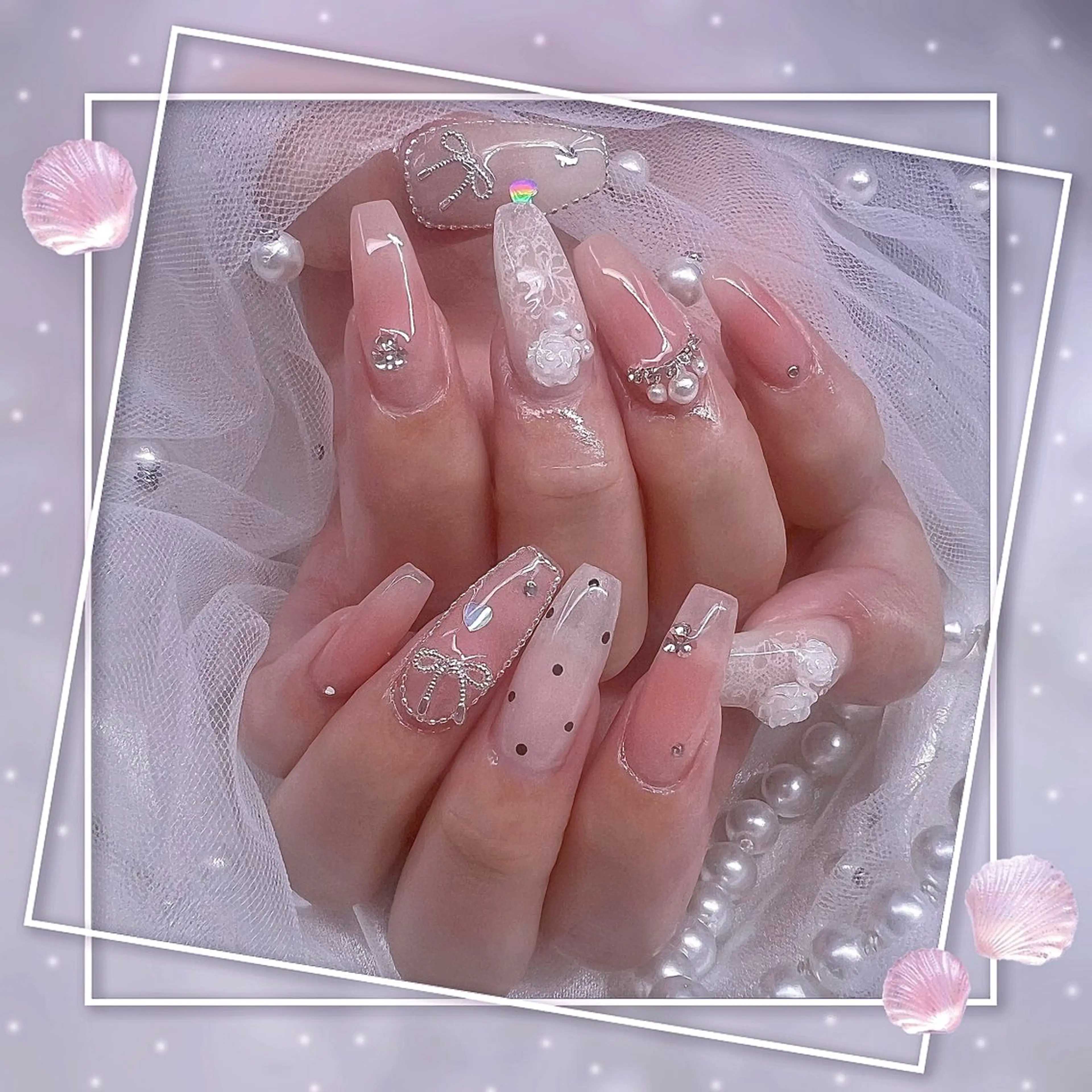 ネイル グラデーション マグネットネイル ピンク ワンホンネイル ハンドネイル Chill Nailsalonのネイルデザイン