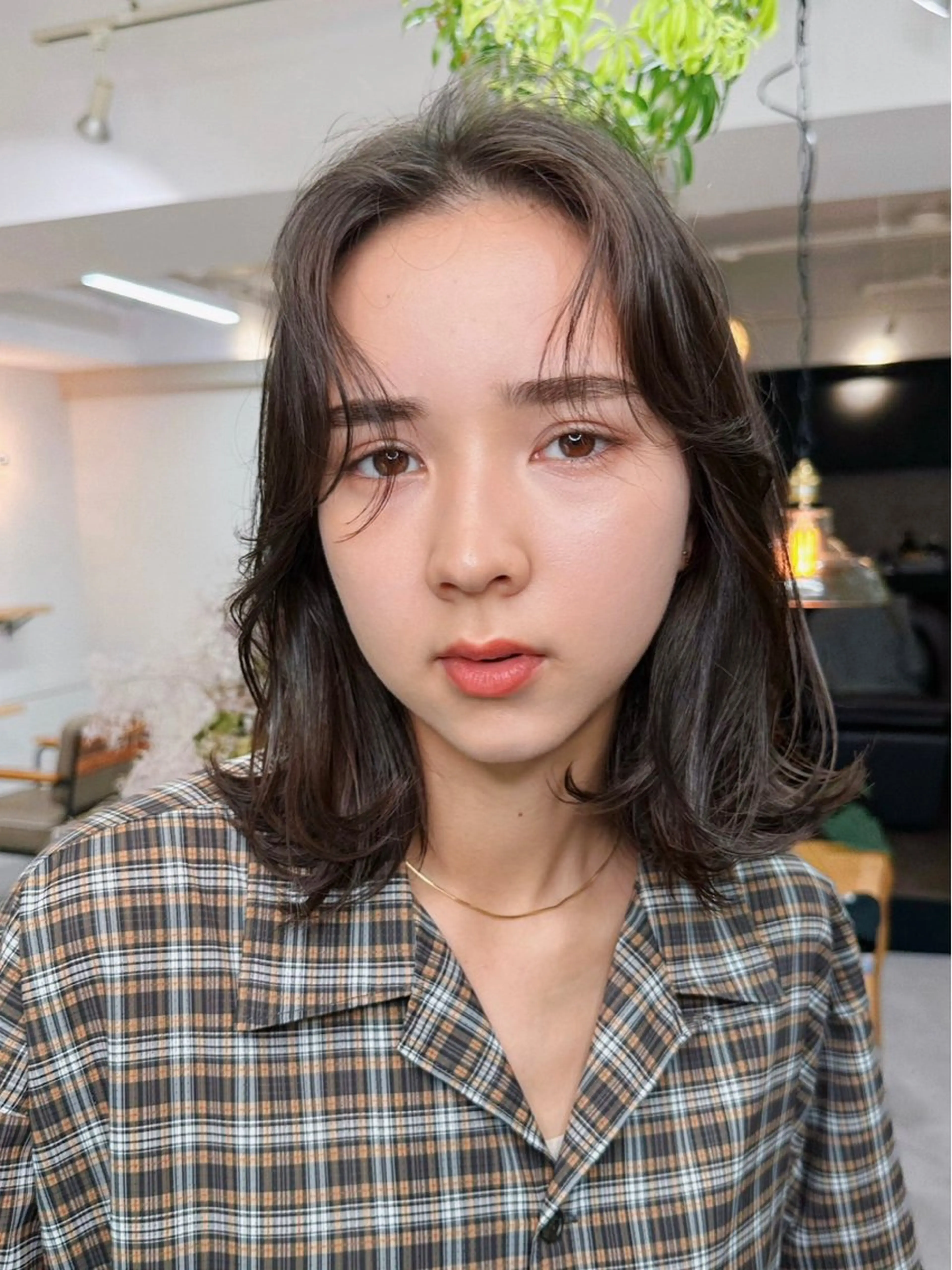 ミディアム パーマ ミディアムパーマ デジタルパーマ カット パーマ レイヤーパーマ* 顔まわり似合わせのヘアスタイル