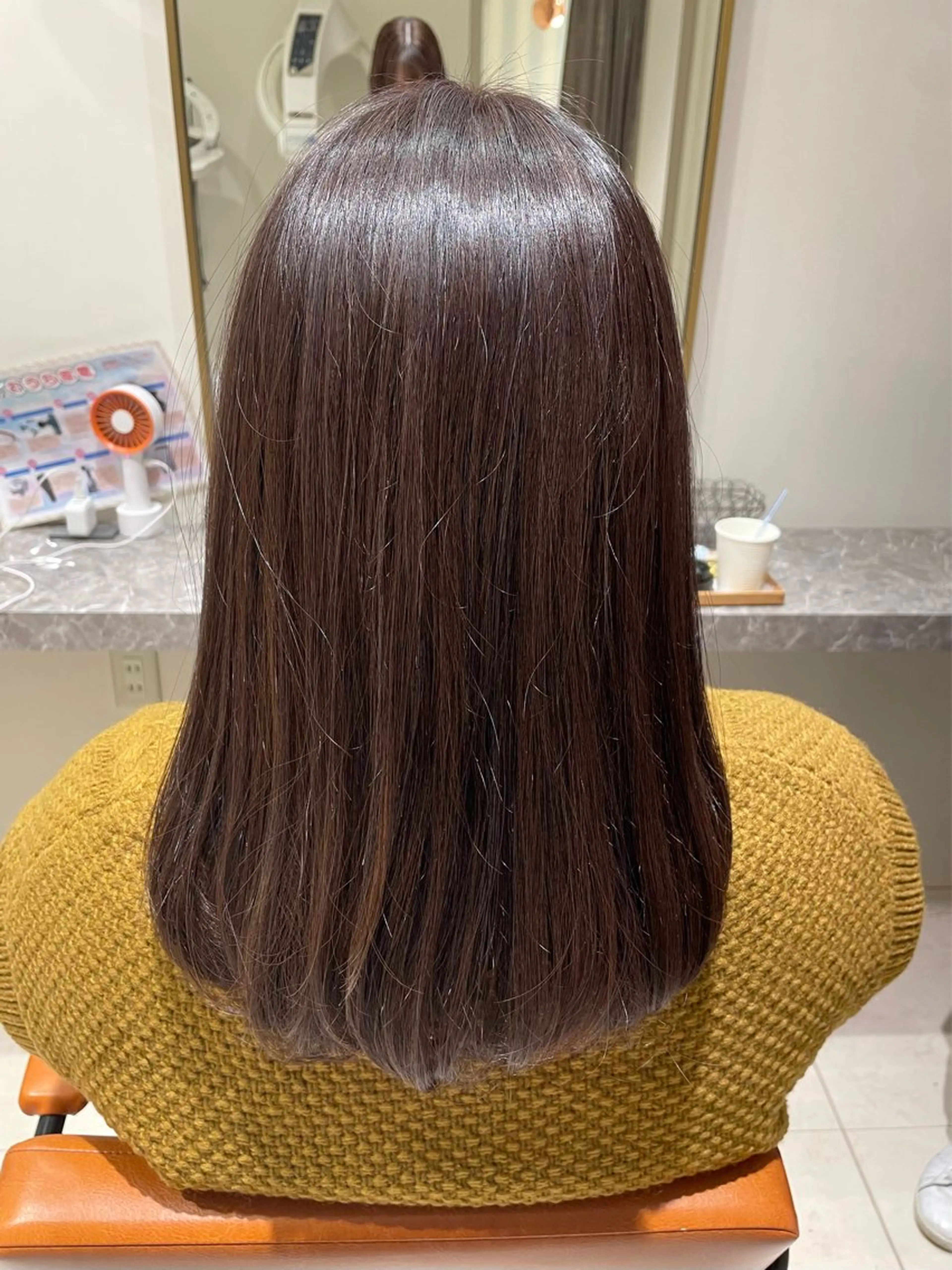 セミロング カラー カット ヘアカラー トリートメント Merry  Land日吉所属・暖色/ベージュ/ メンズ/鈴木彩のヘアスタイル