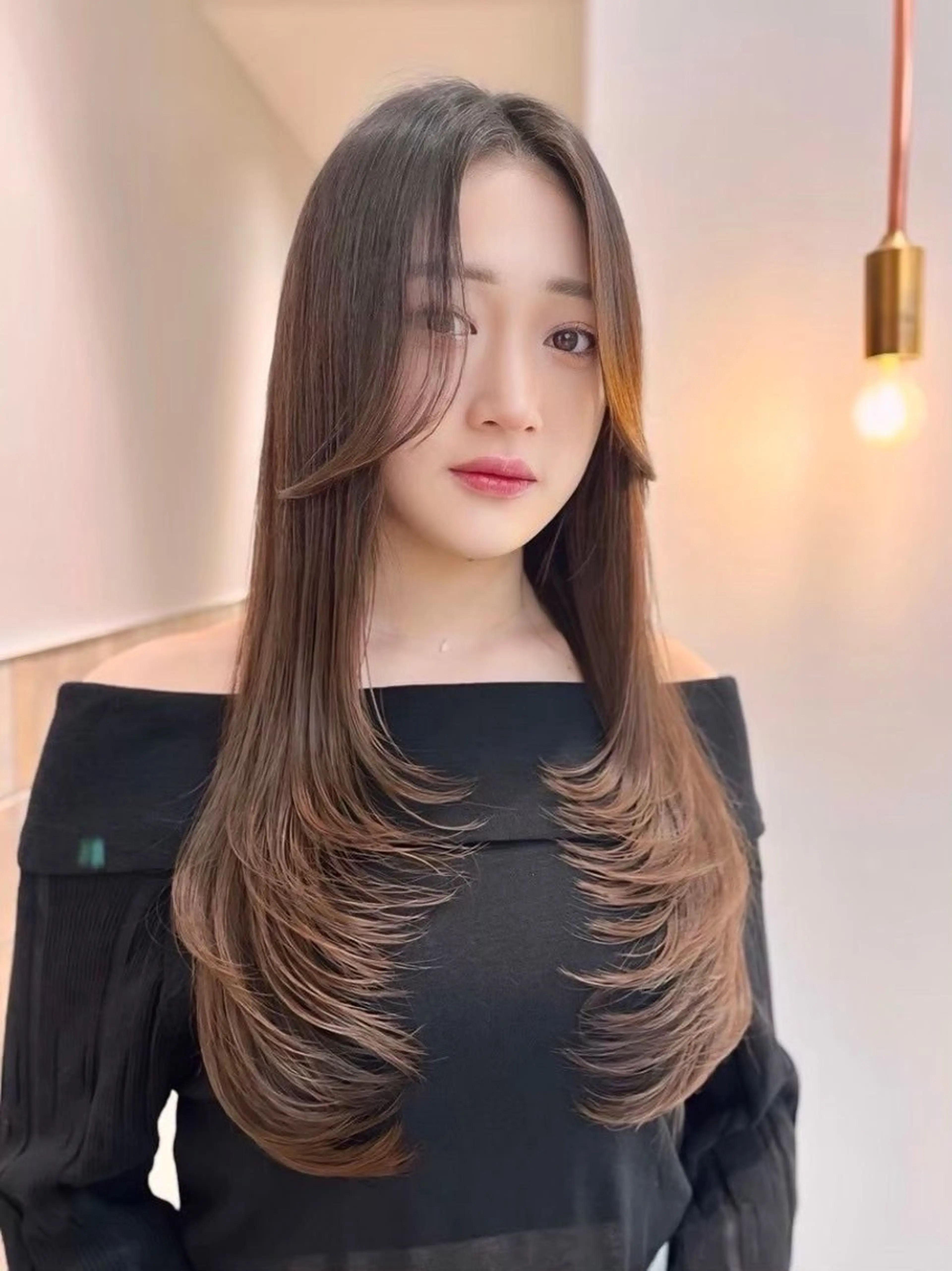 【💖ミニモ学割クーポン💖】韓国カット＋艶カラー＋クイックトリートメントの写真