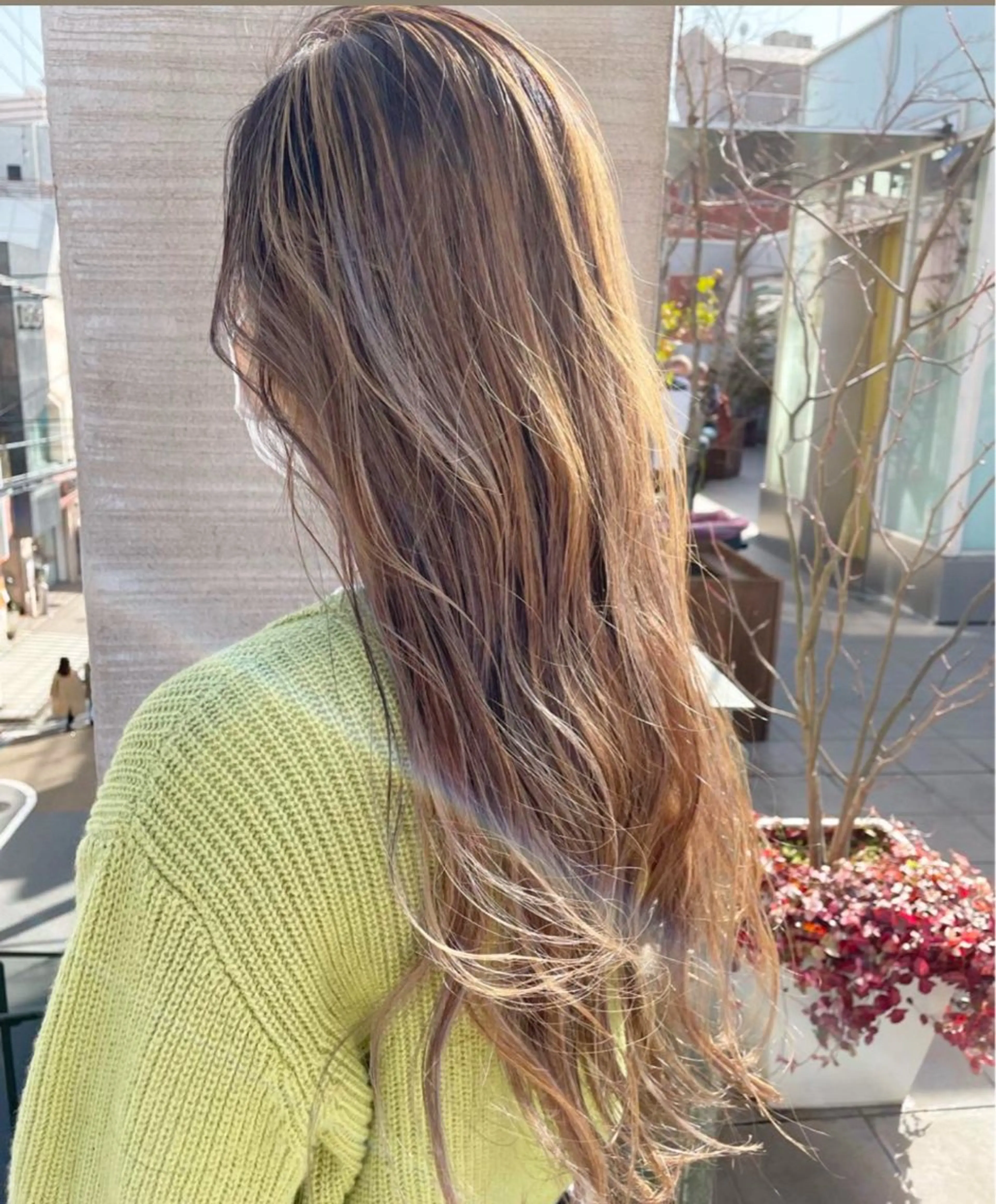 ロング カラー ヘアカラー 韓国風/オシャレ /縮毛矯正/滝口琴未のヘアスタイル