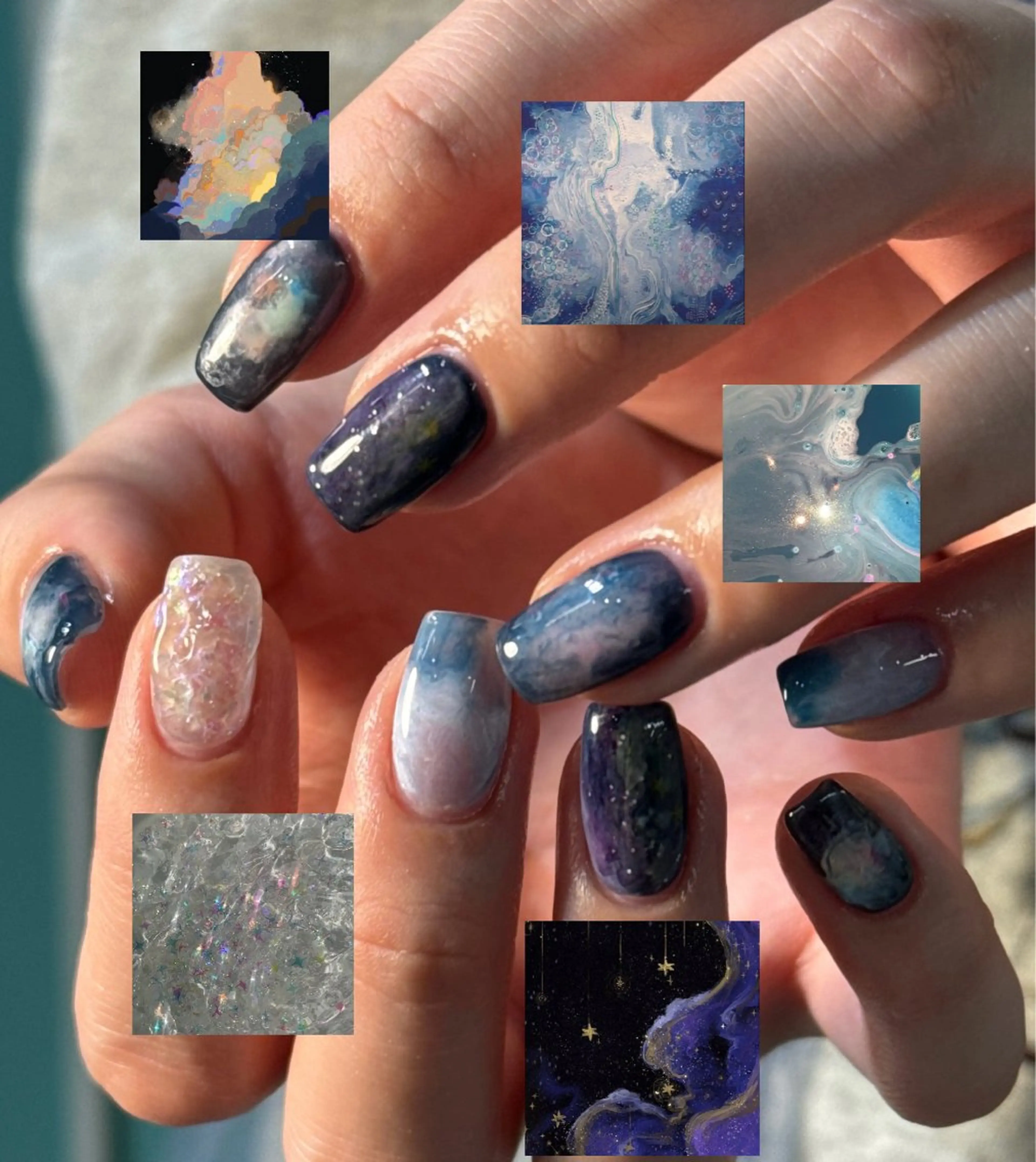 ネイル 持ち込み nail atelier 泡沫 utakata所属・ナカジマミナミ nail &耳つぼのネイルデザイン