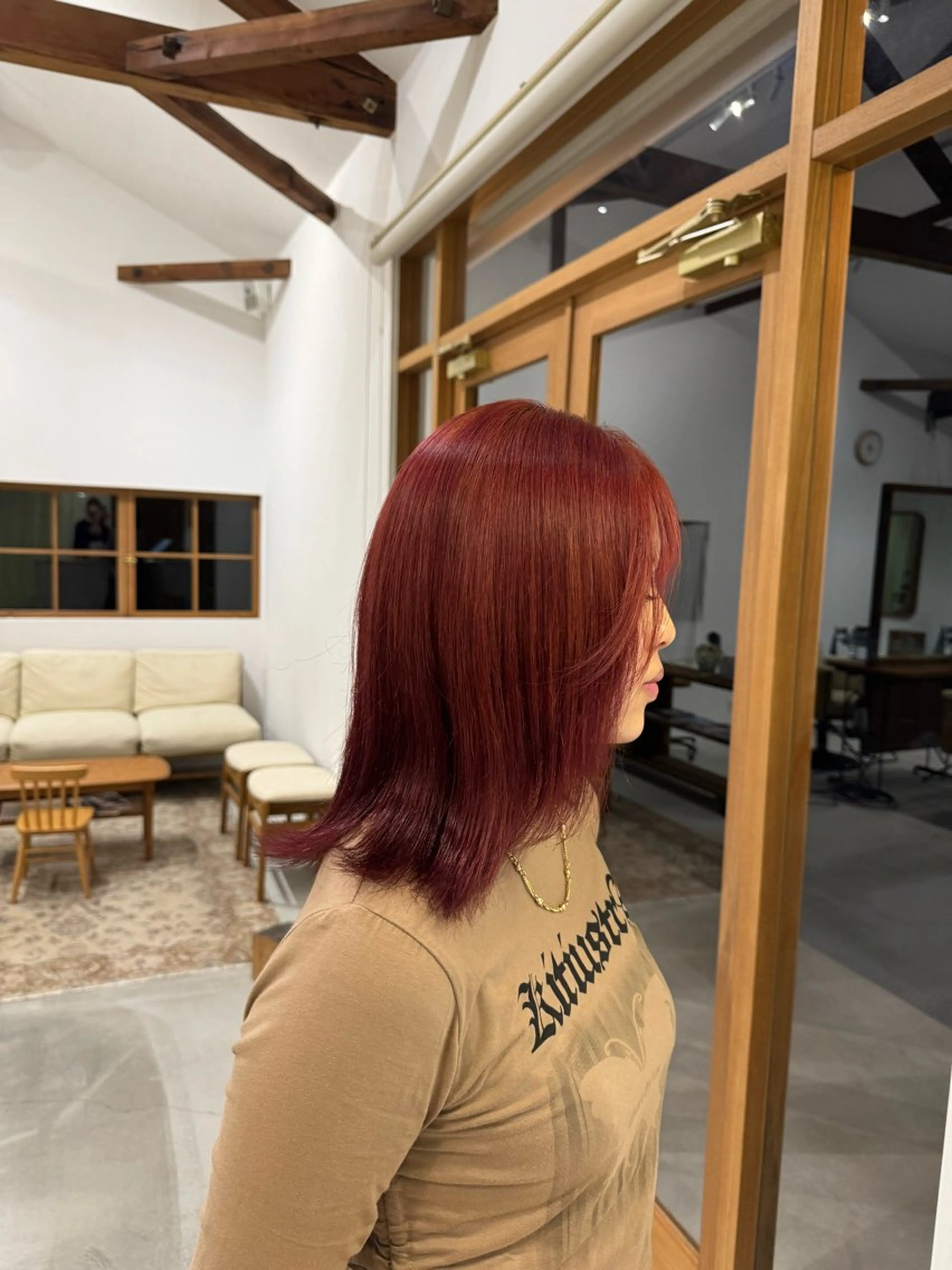 ミディアム ヘアカラー mikke所属・亀山 友菜のヘアスタイル