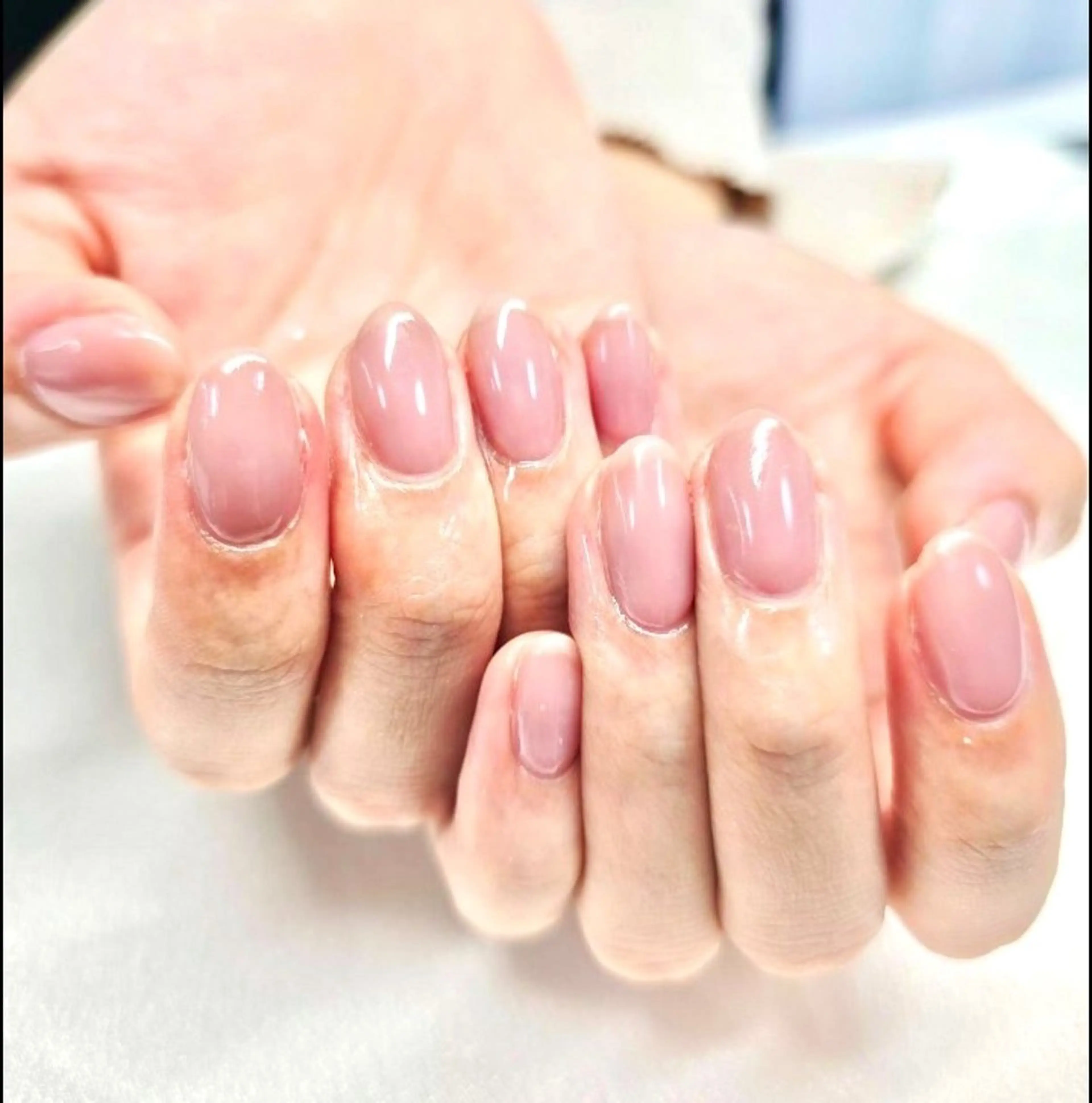 「Jr.ネイリスト限定」「ハンド」シアー系ワンカラーorマグネットワンカラーok☆/ご新規様ソフトジェル→オフ代無料の写真