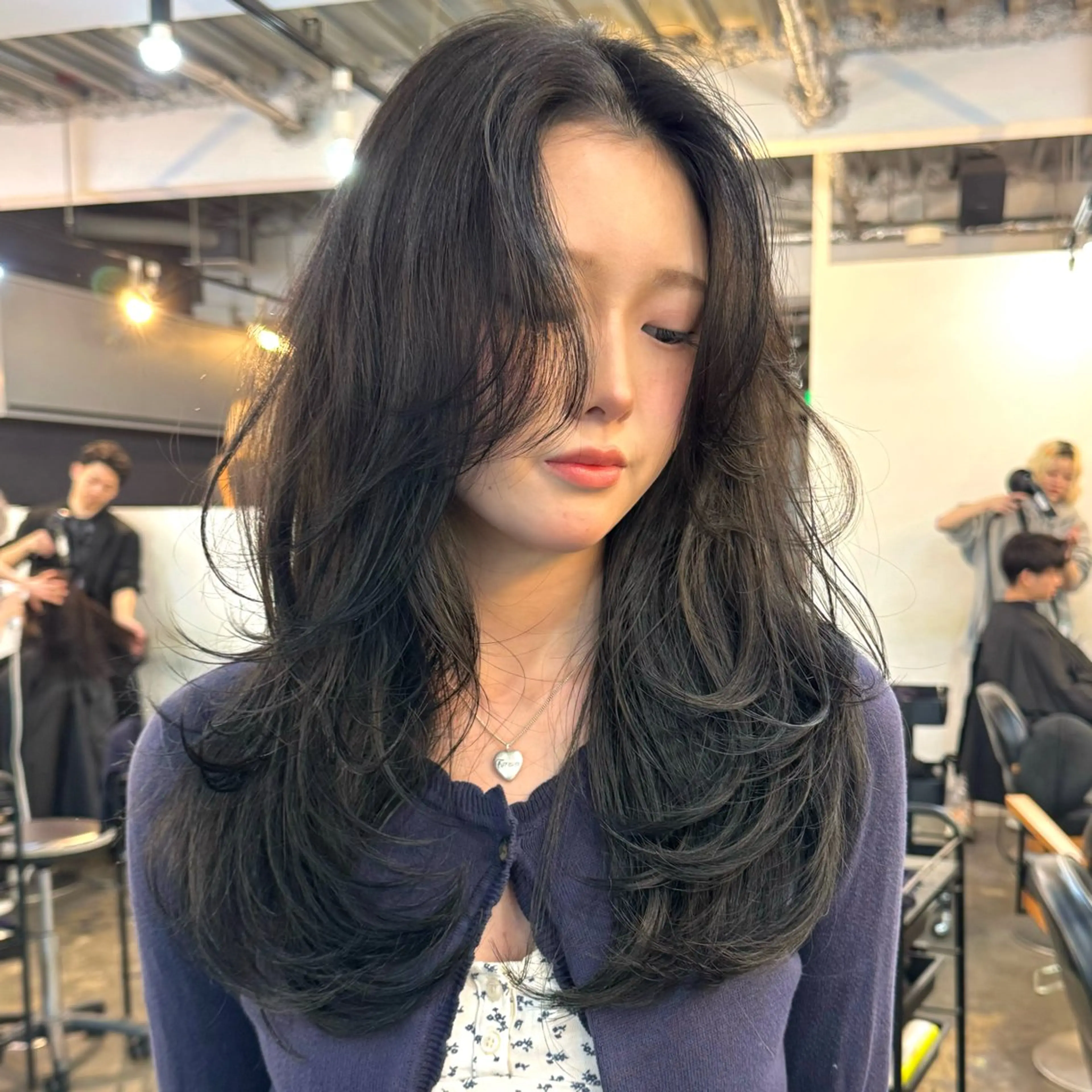 ロング カラー カット ヘアカラー 🪡韓国レイヤー /髪質改善/菊池🪡のヘアスタイル