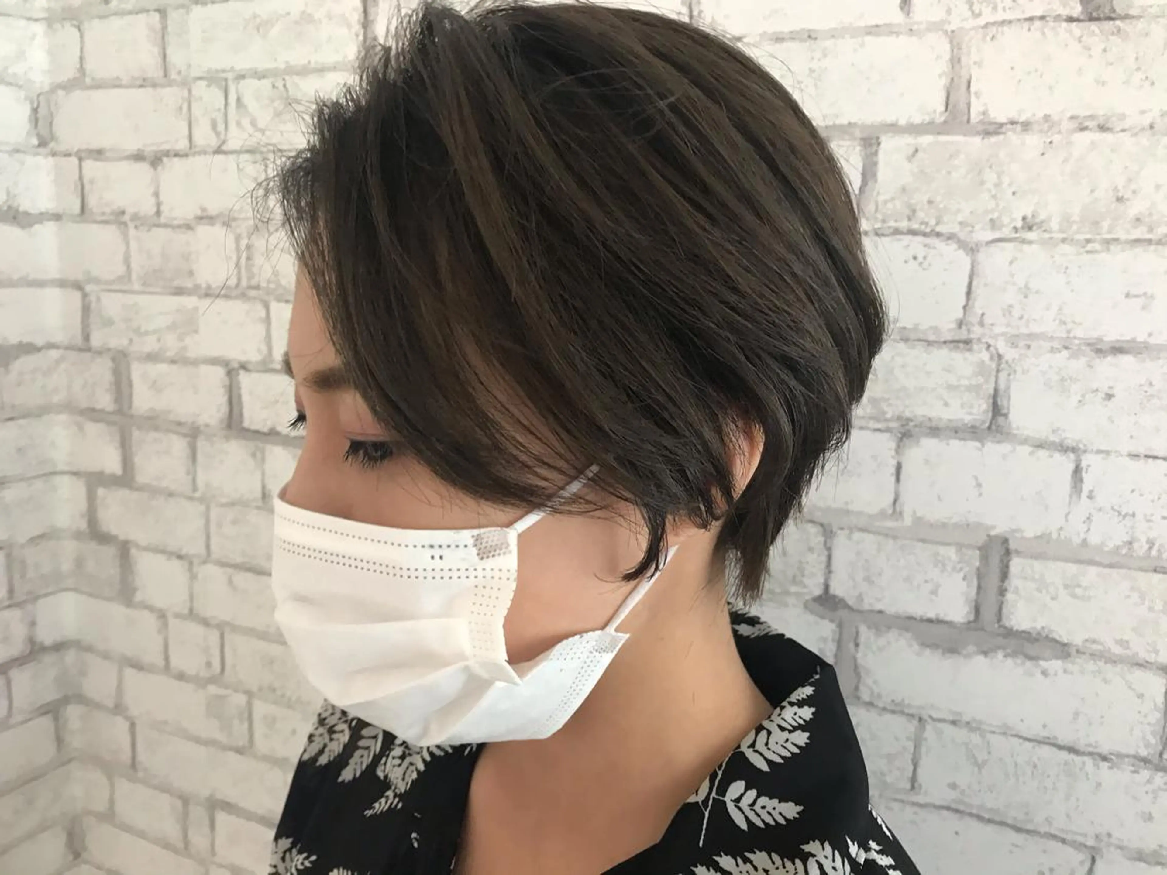 ショート ハンサムショート ショートヘア 髪質改善カラー 清利あやなのヘアスタイル