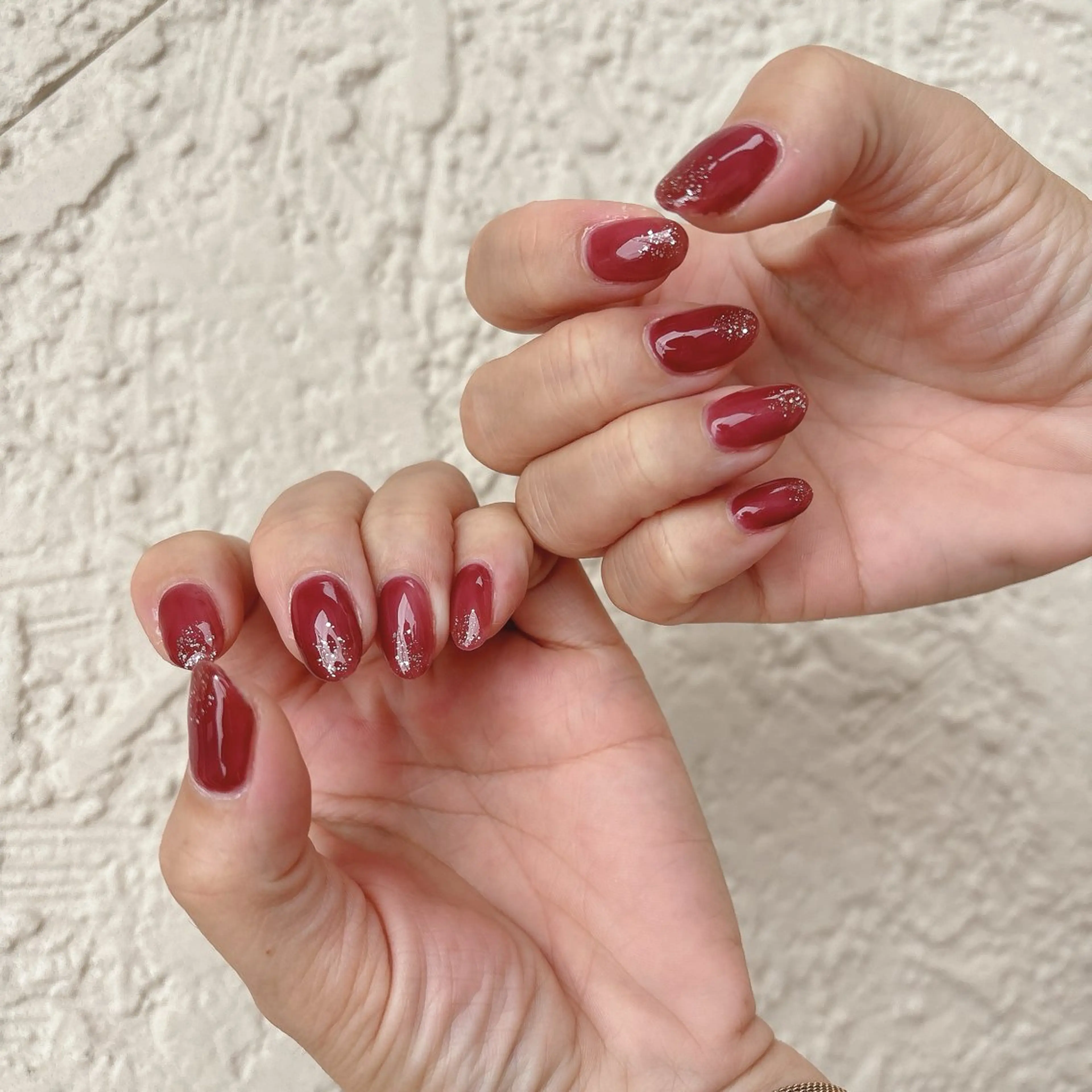 ネイル ボルドー ハンドネイル ハンドケア nails 🎀meのネイルデザイン