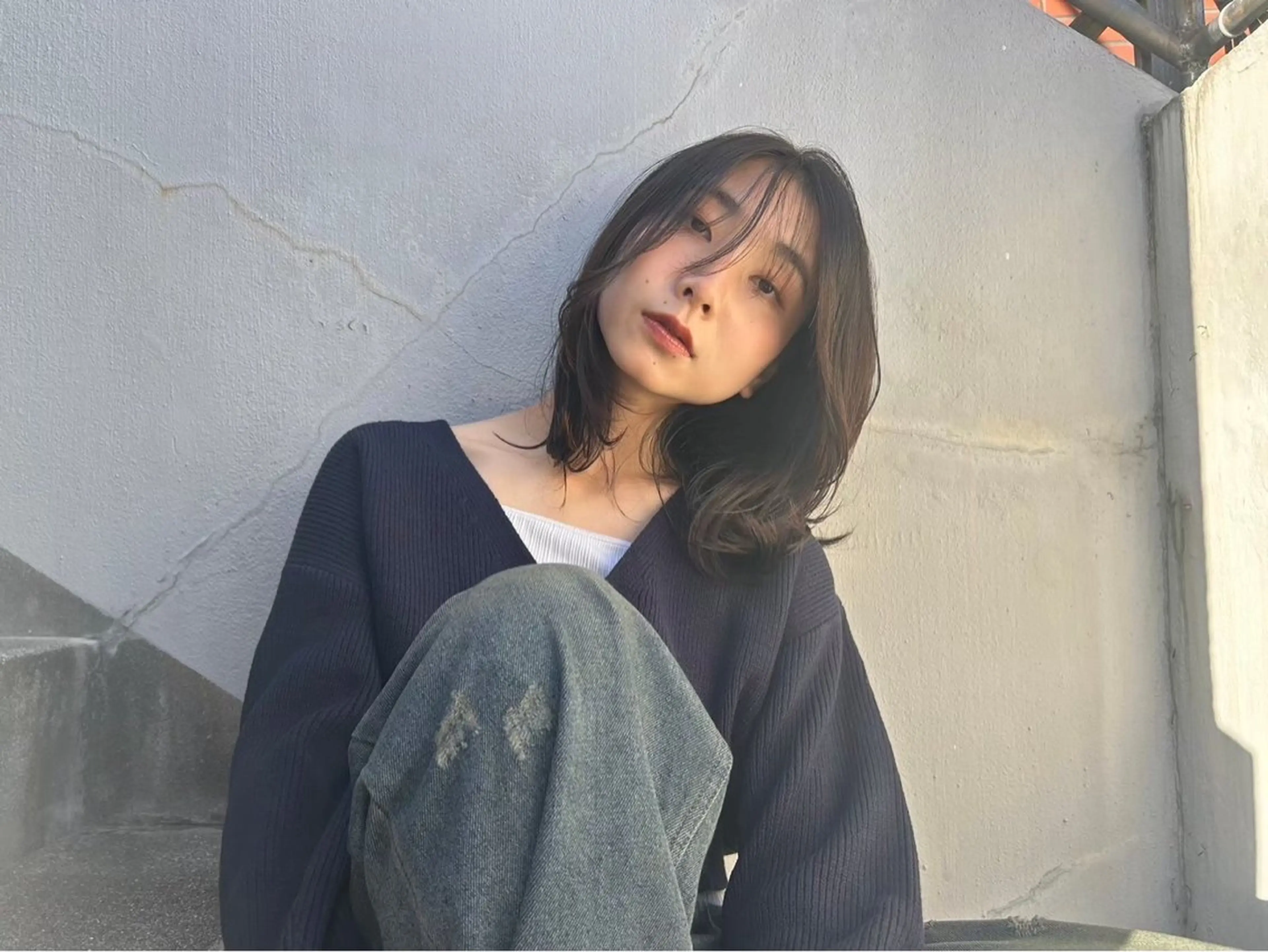 ミディアム 透明感ダブルカラー/ 諸岡ひばりのヘアスタイル