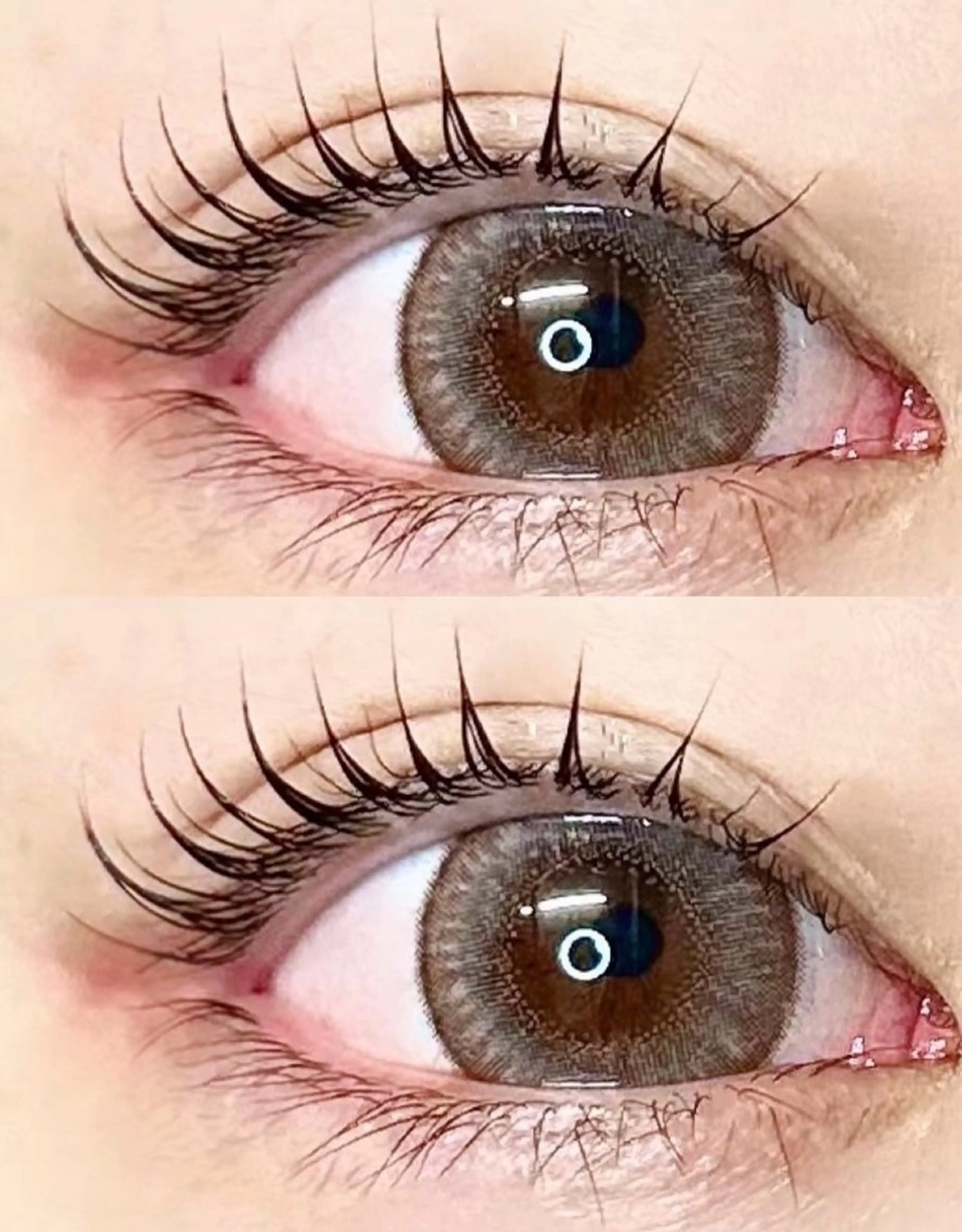 マツエク・マツパ まつげパーマ eve🐰束間まつ毛 /透明感カラーのヘアスタイル