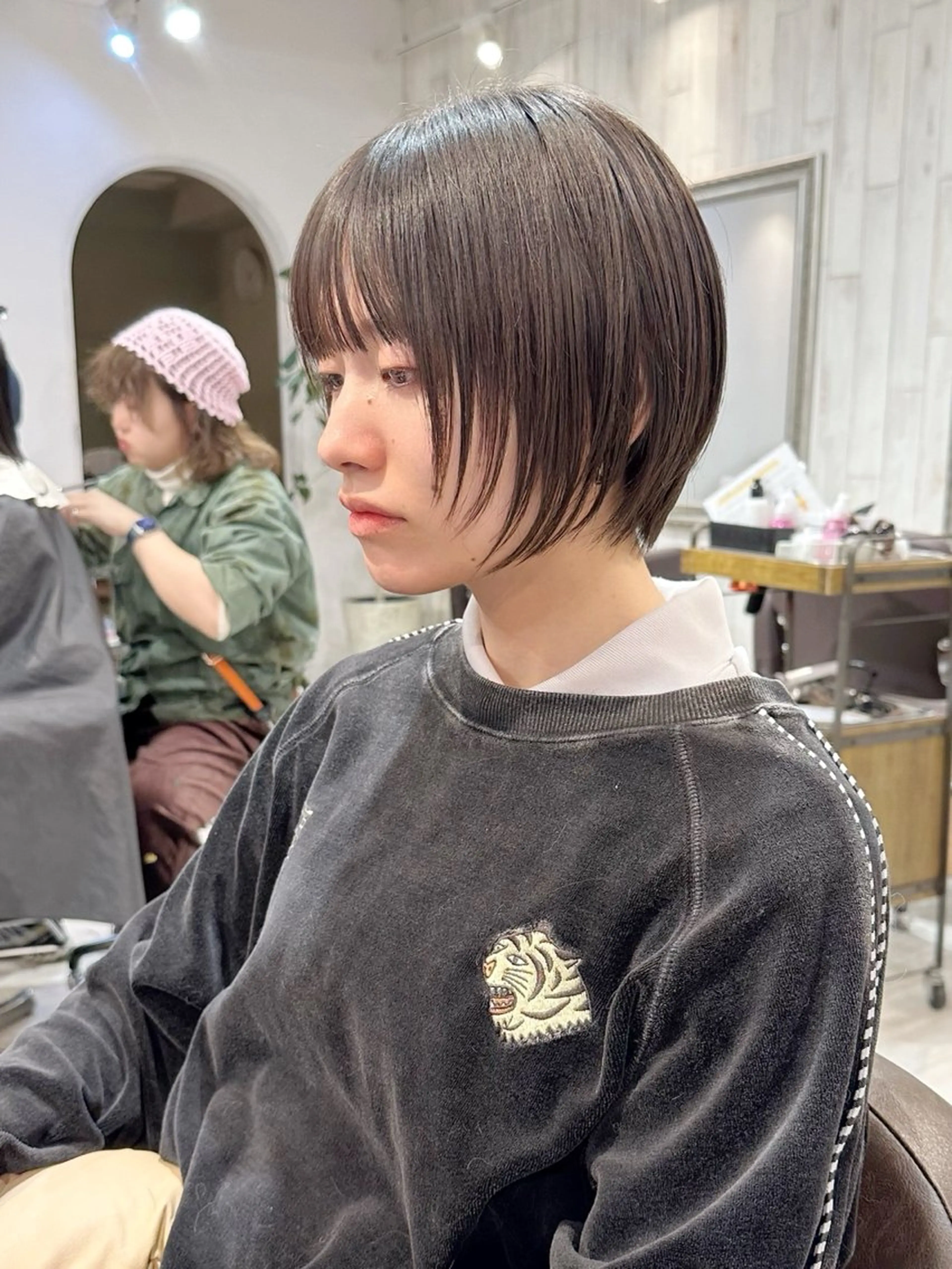 ショート カット トリートメント 縮毛矯正/ショート/ レイヤー/畑中正敏のヘアスタイル