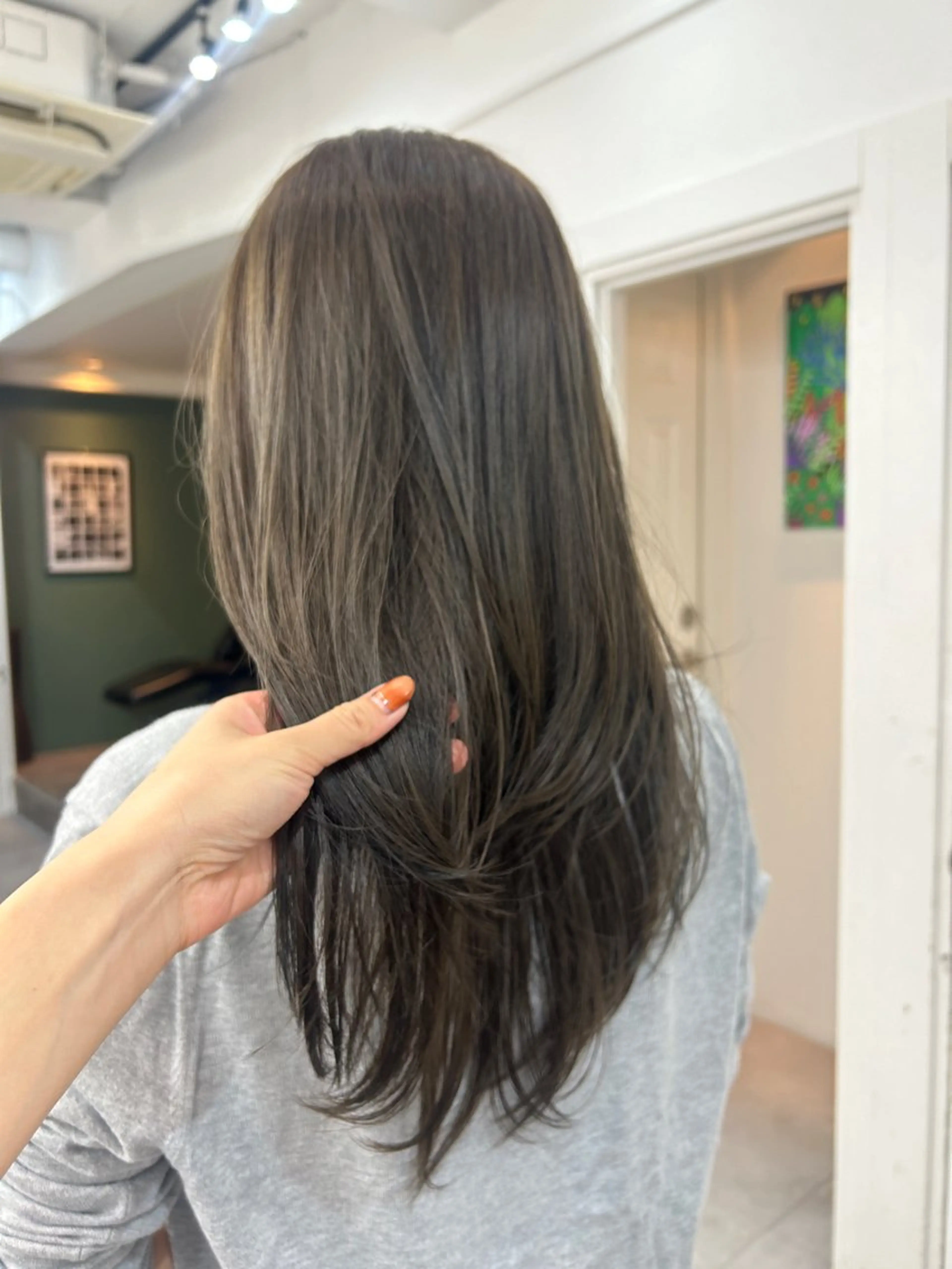 ロング カラー レイヤーボブ/ 艶カラー/サナ🌼のヘアスタイル