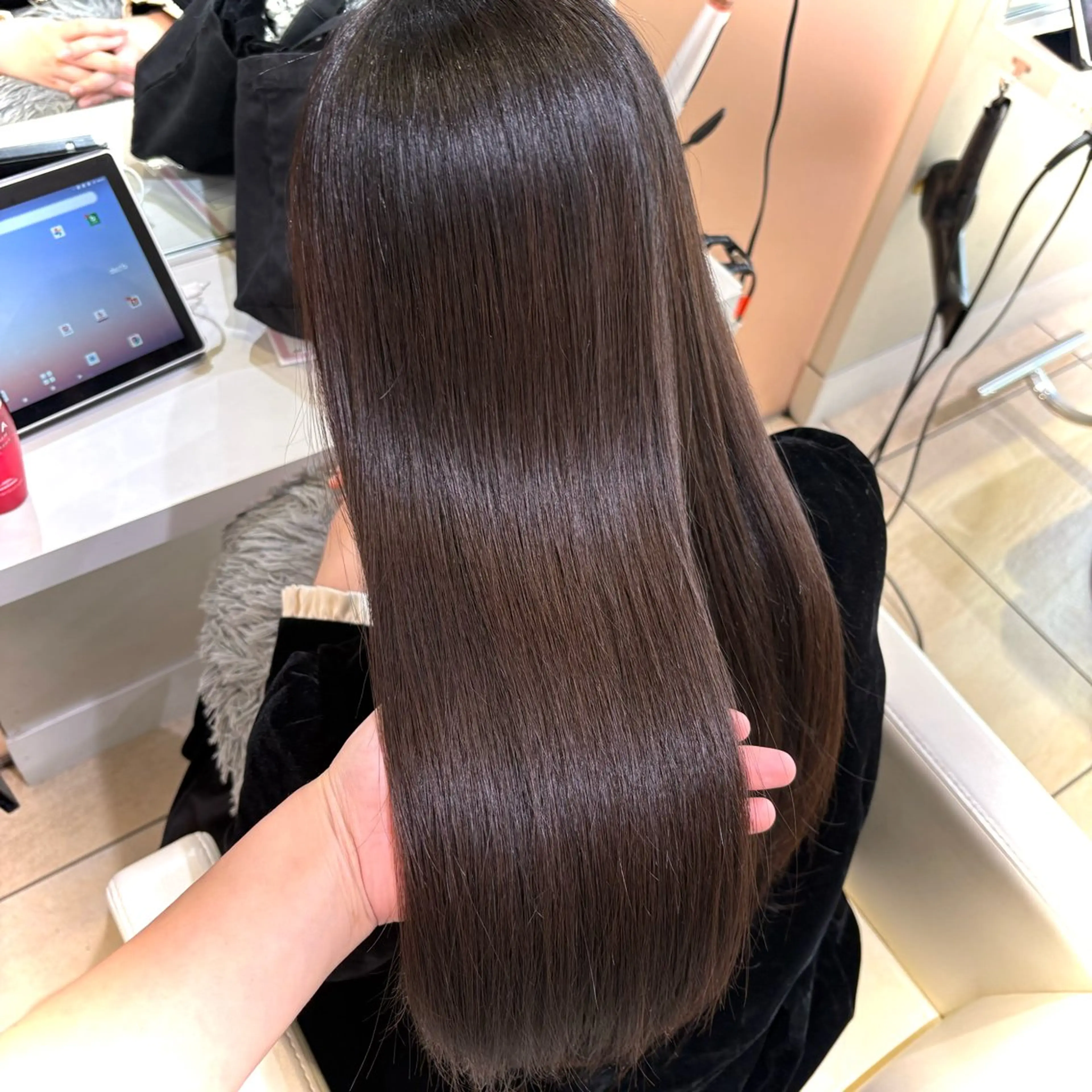 ロング カット 縮毛矯正 トリートメント 🎀艶髪/韓国❤︎ 新宿Kanaのヘアスタイル