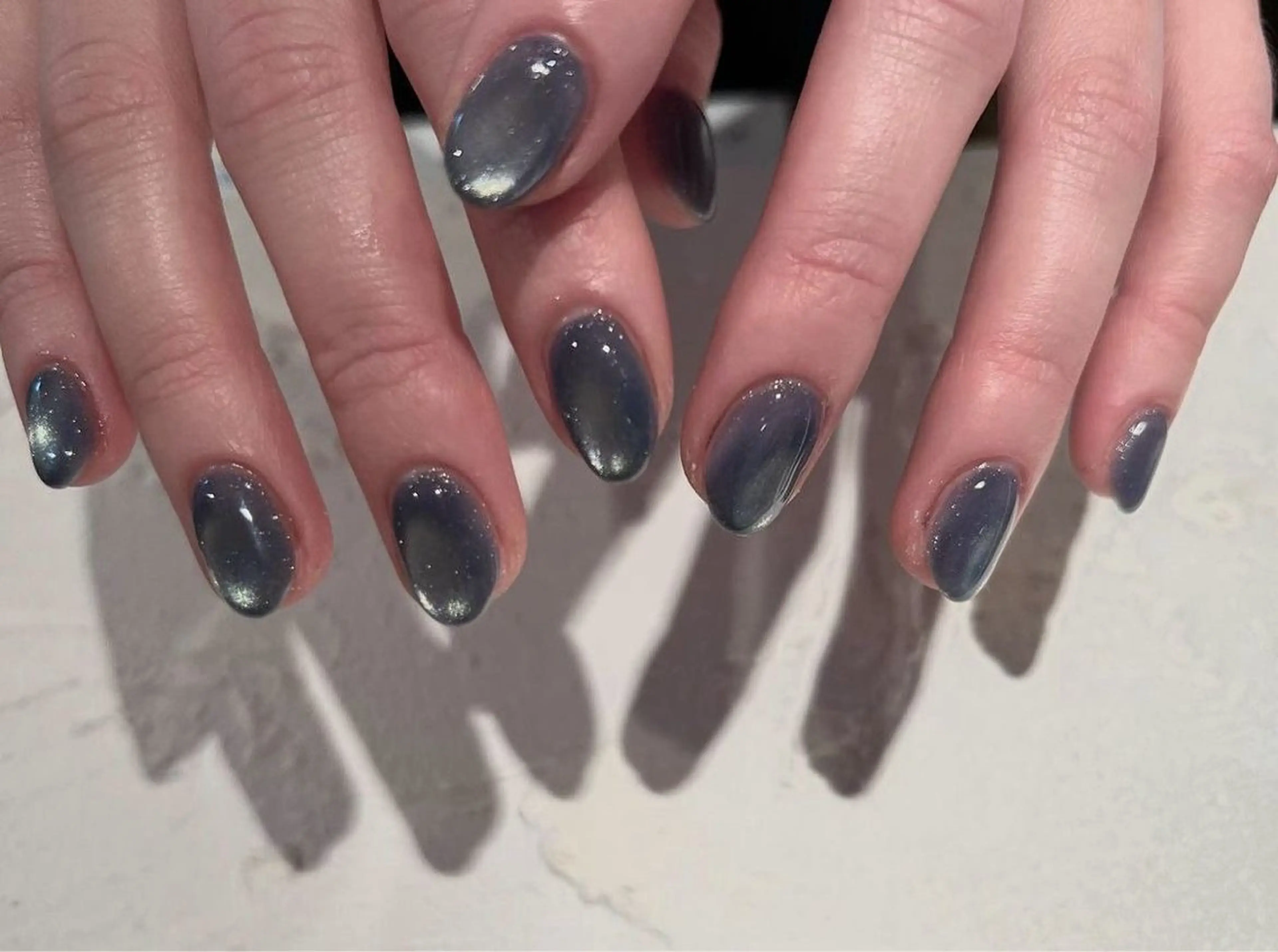 ネイル 韓国ネイル 持ち込み ニュアンスネイル ネイルチップ 冬ネイル RINN ANA.CHUOのネイルデザイン