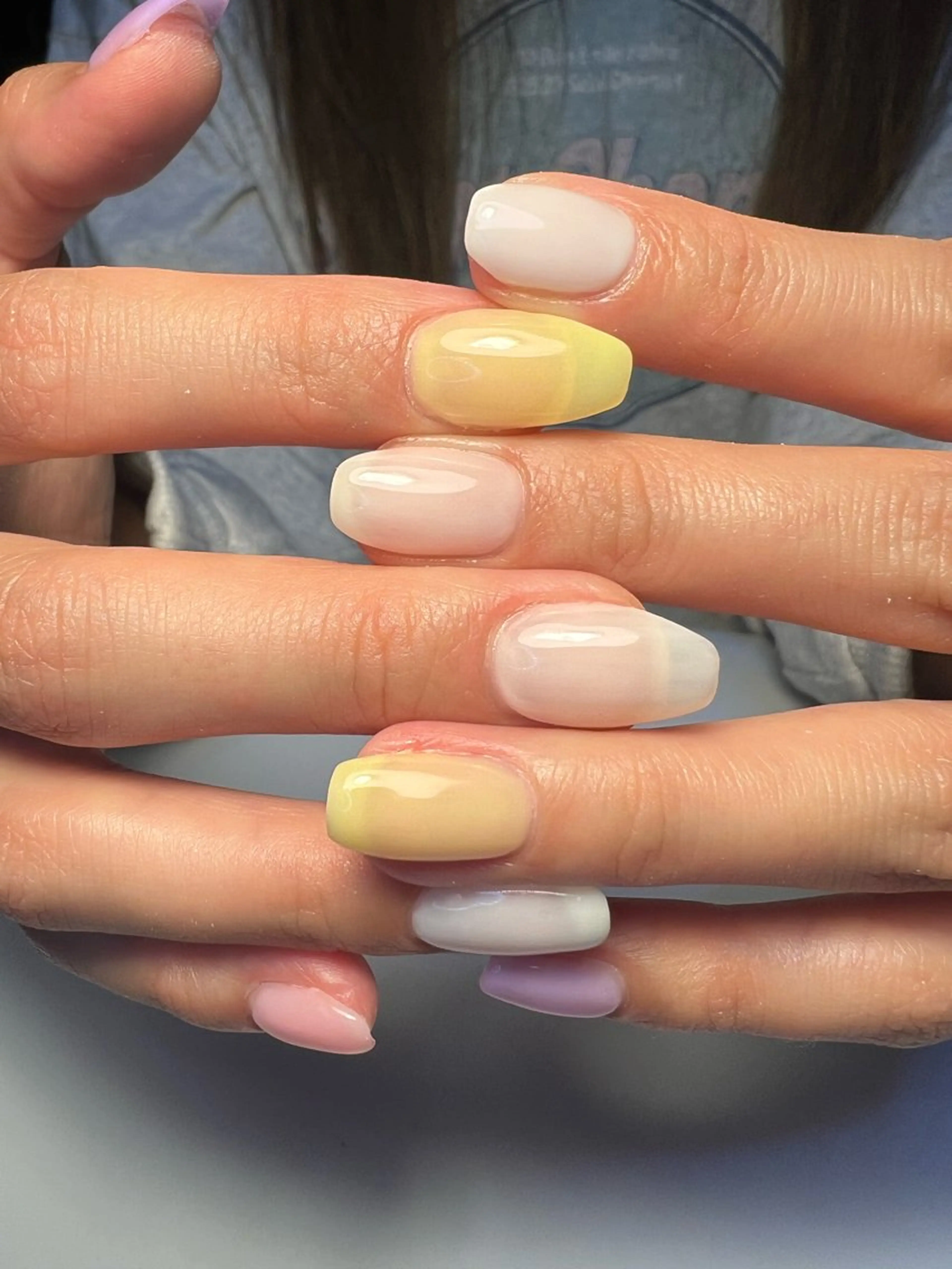 【ハンド】ワンカラー、グラデーション各種。オフ込み。4色まで選べます。の写真