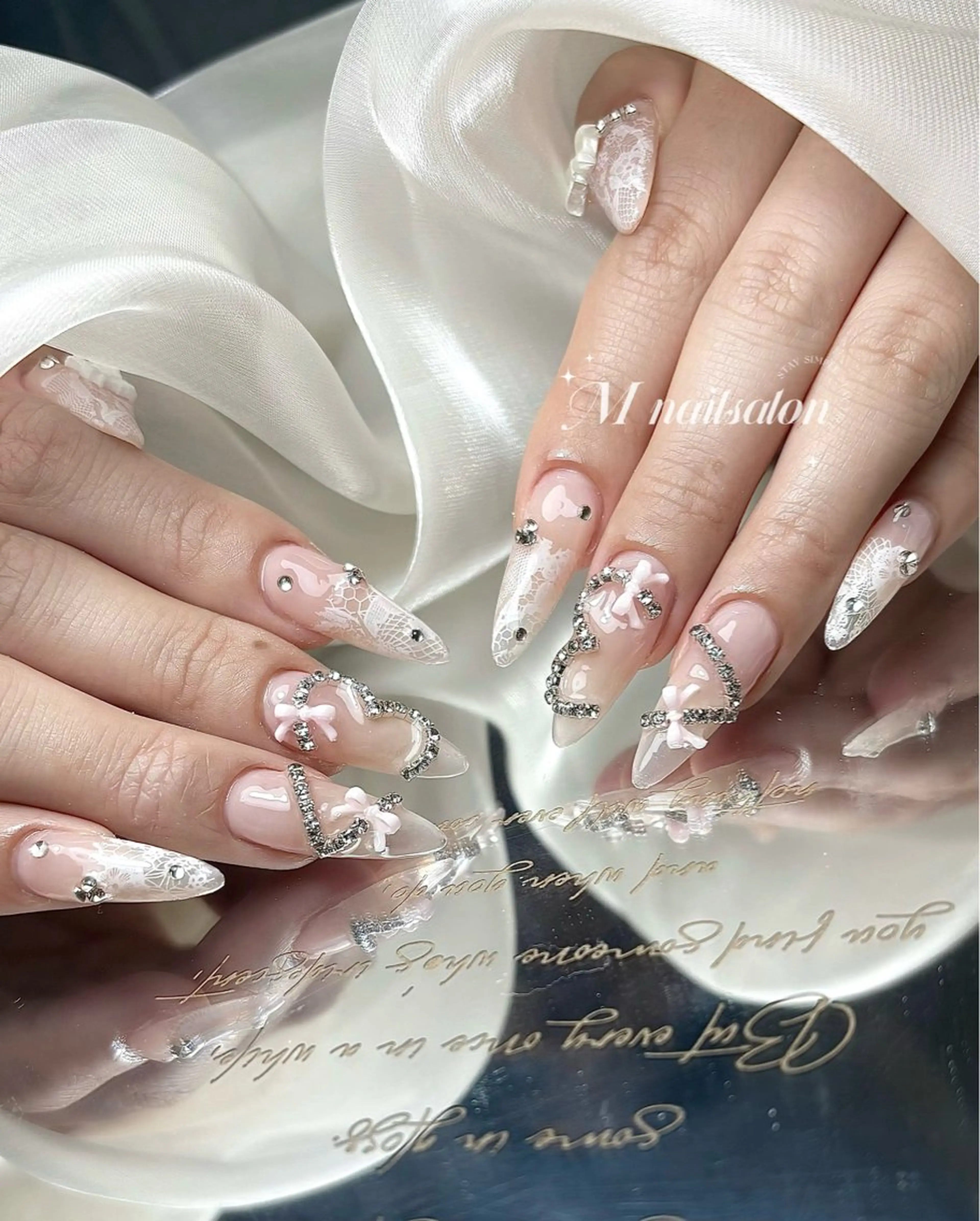 ネイル ハンドネイル M🌷nail 長さだし専門店のネイルデザイン