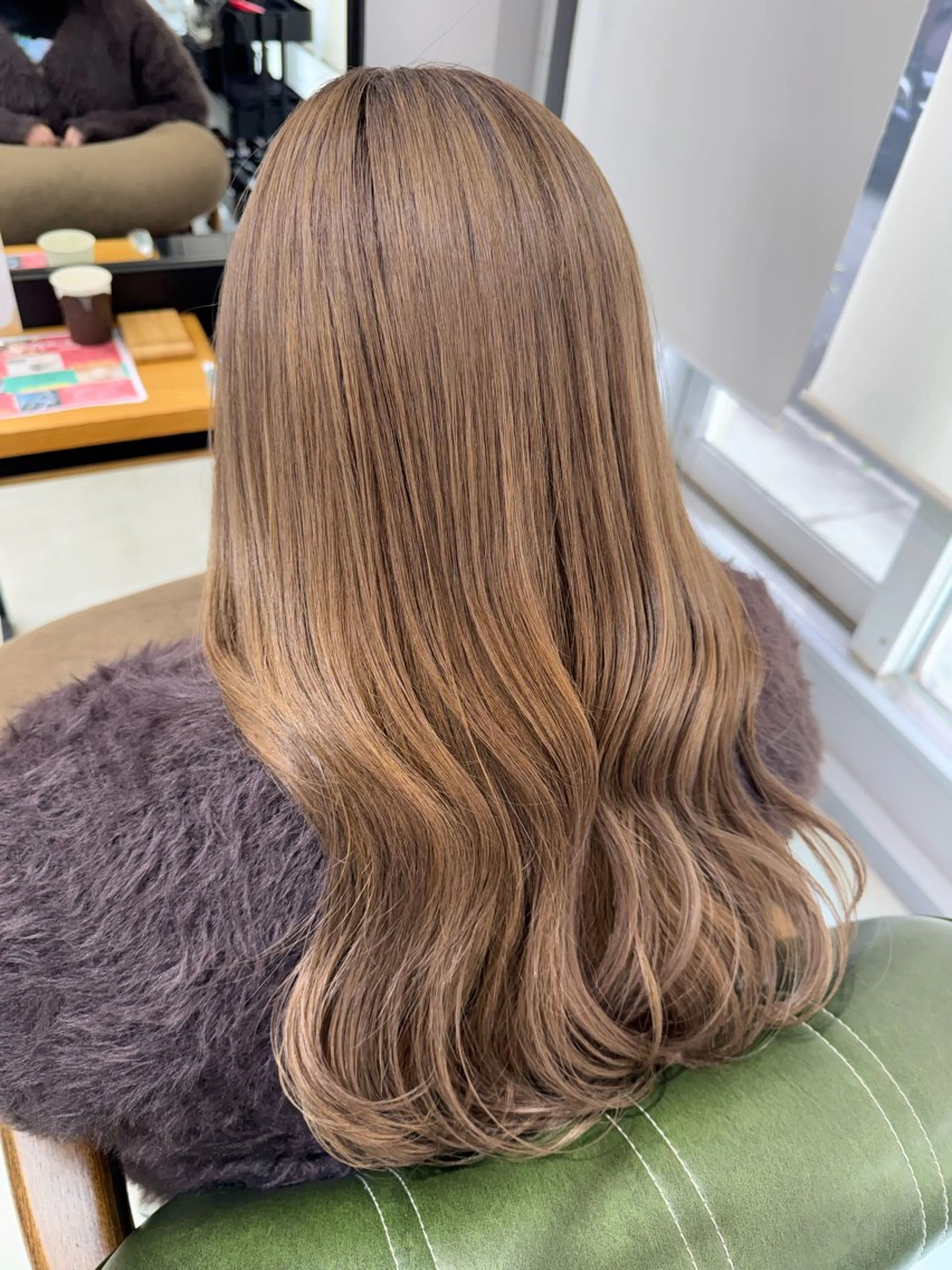 ロング ヘアカラー トリートメント 髪質改善/韓国風 /岡崎/松尾優依のヘアスタイル
