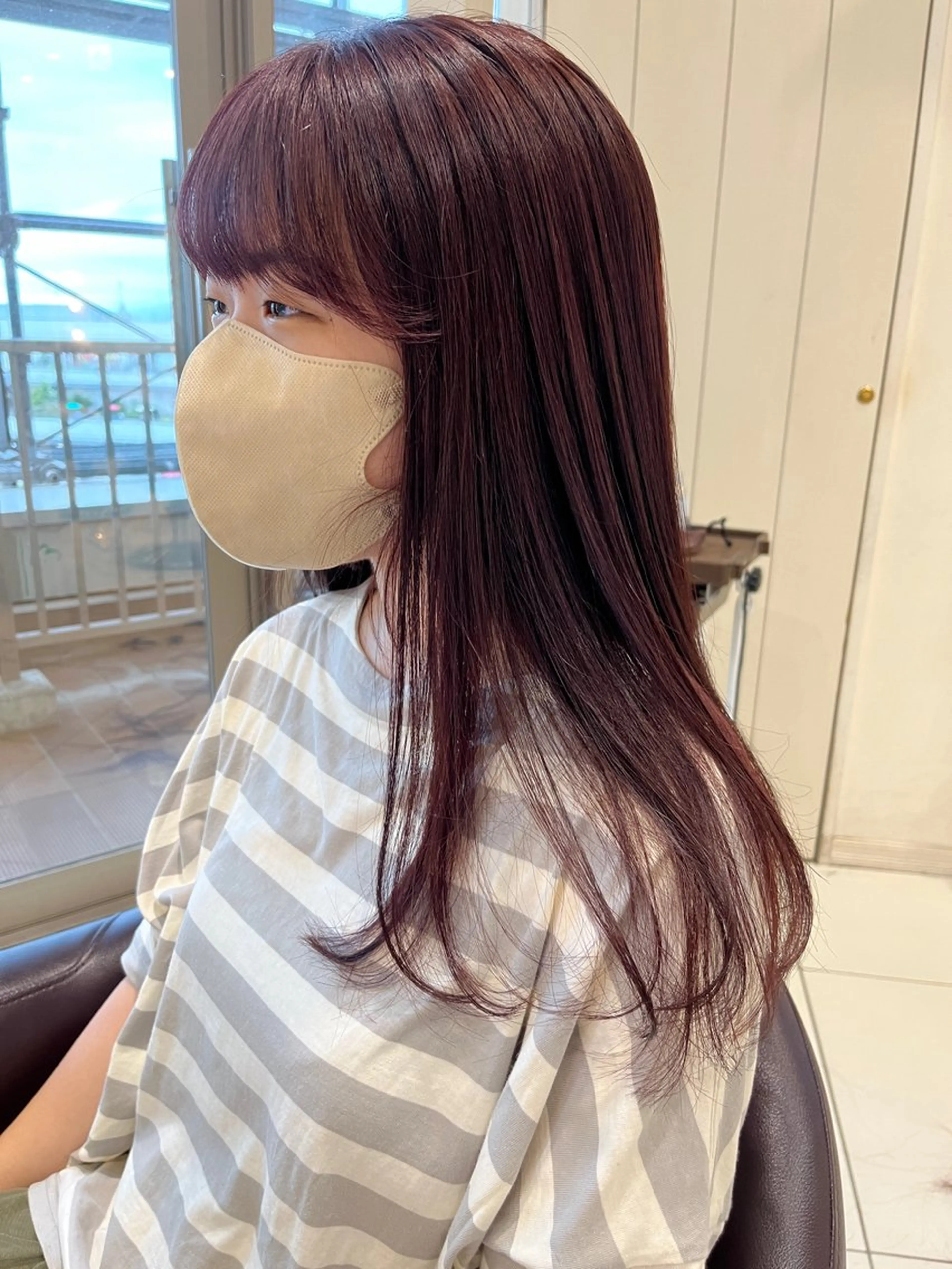 カット ちぐさ/暖色/ ワンカラー🤍のヘアスタイル