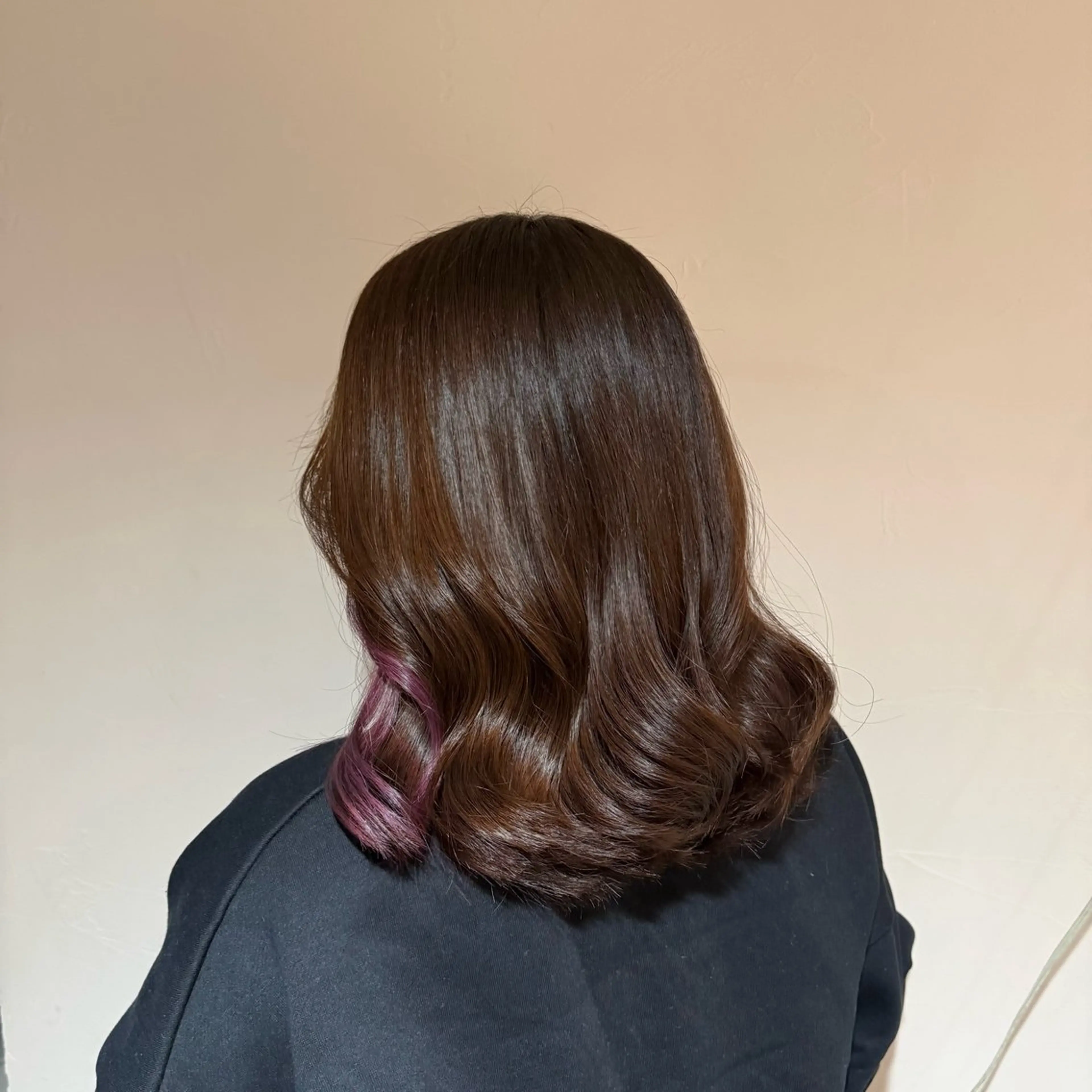 ミディアム カラー ブラウンカラー インナーカラー トリートメント ヘアカラー トリートメント ✵ ✯MOMOKA✯ ✵のヘアスタイル