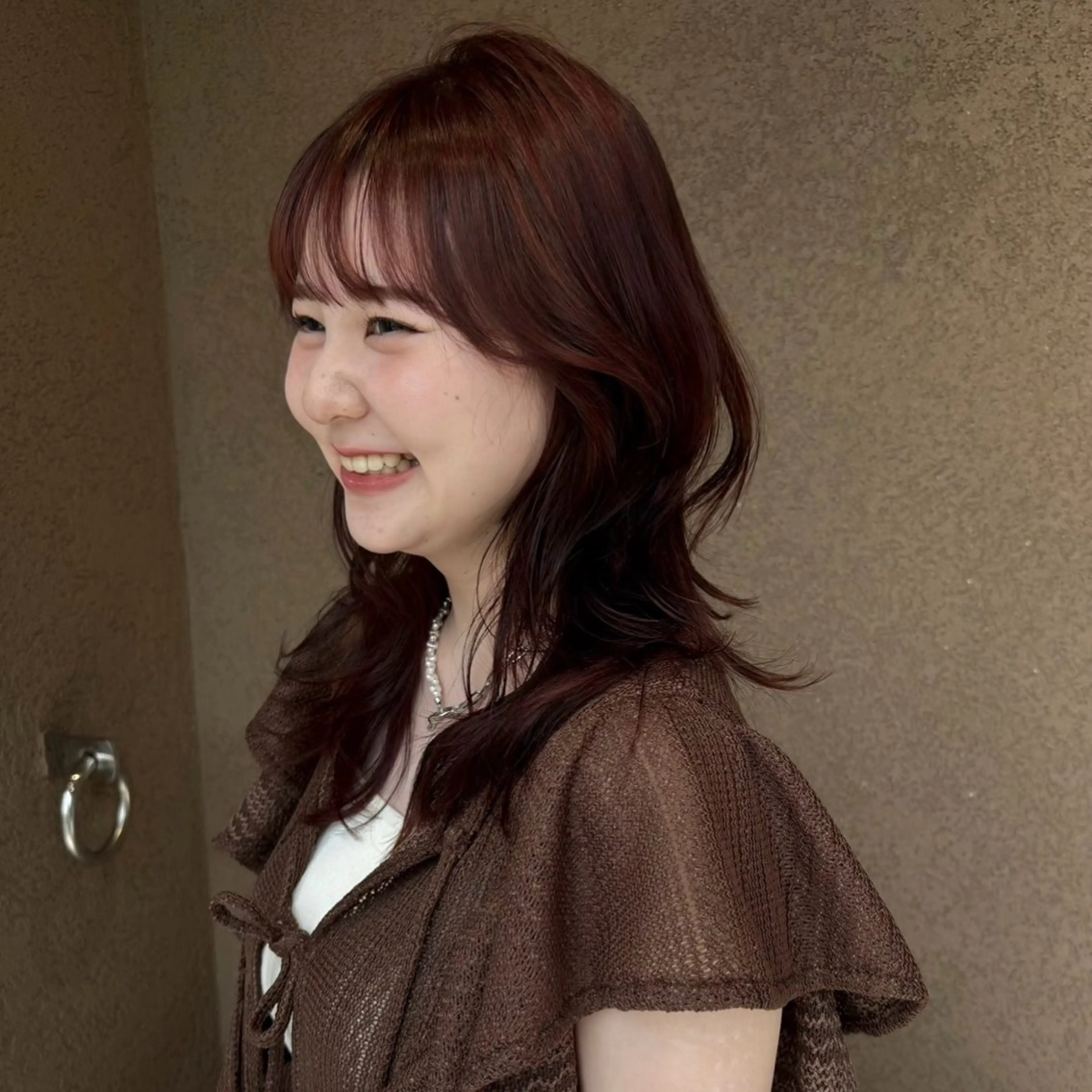 ミディアム カラー カット ヘアカラー risako🇰🇷 韓国ヘア/レイヤーのヘアスタイル