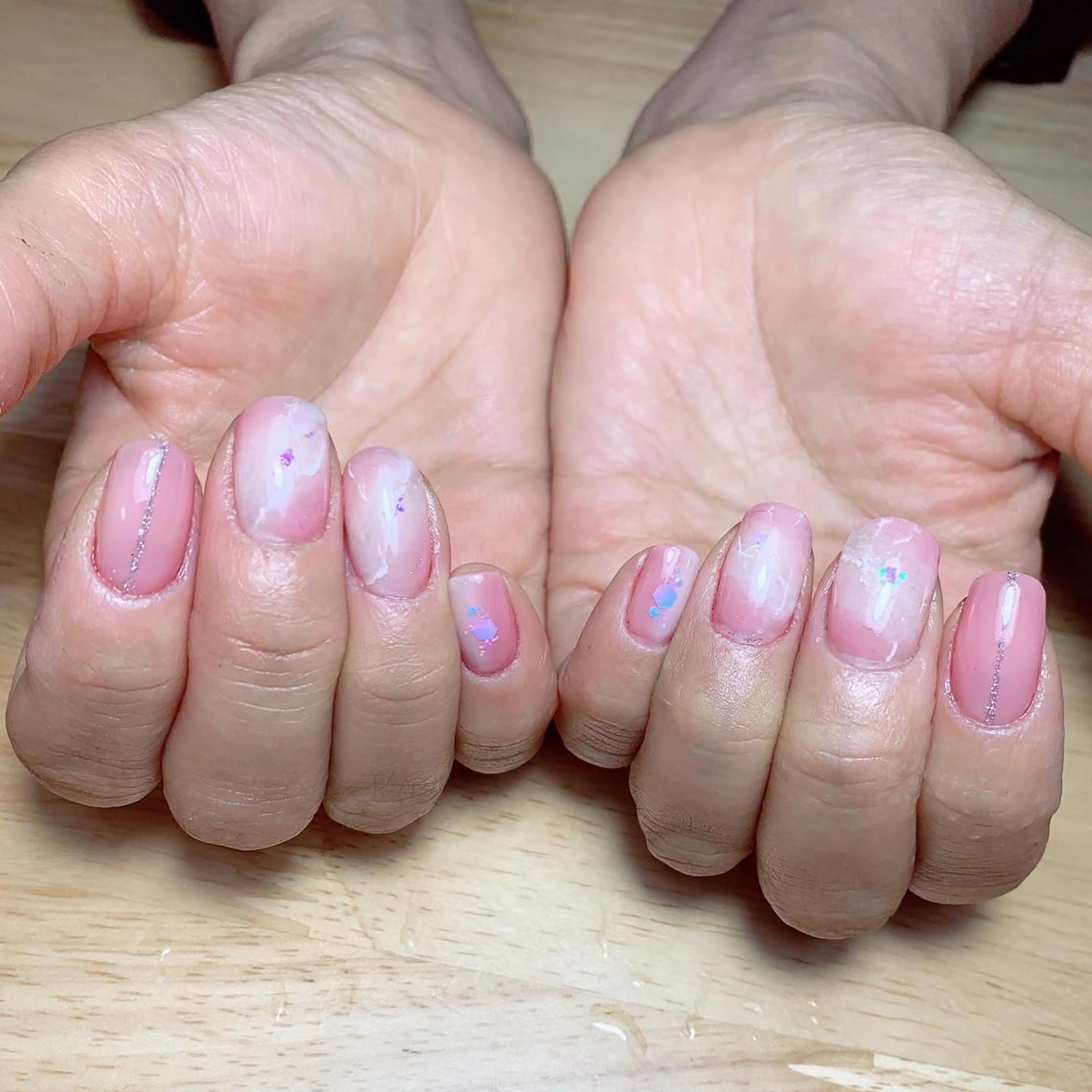 ネイル ハンドネイル καρδιά -ｶﾙﾃﾞｨｱ-のネイルデザイン