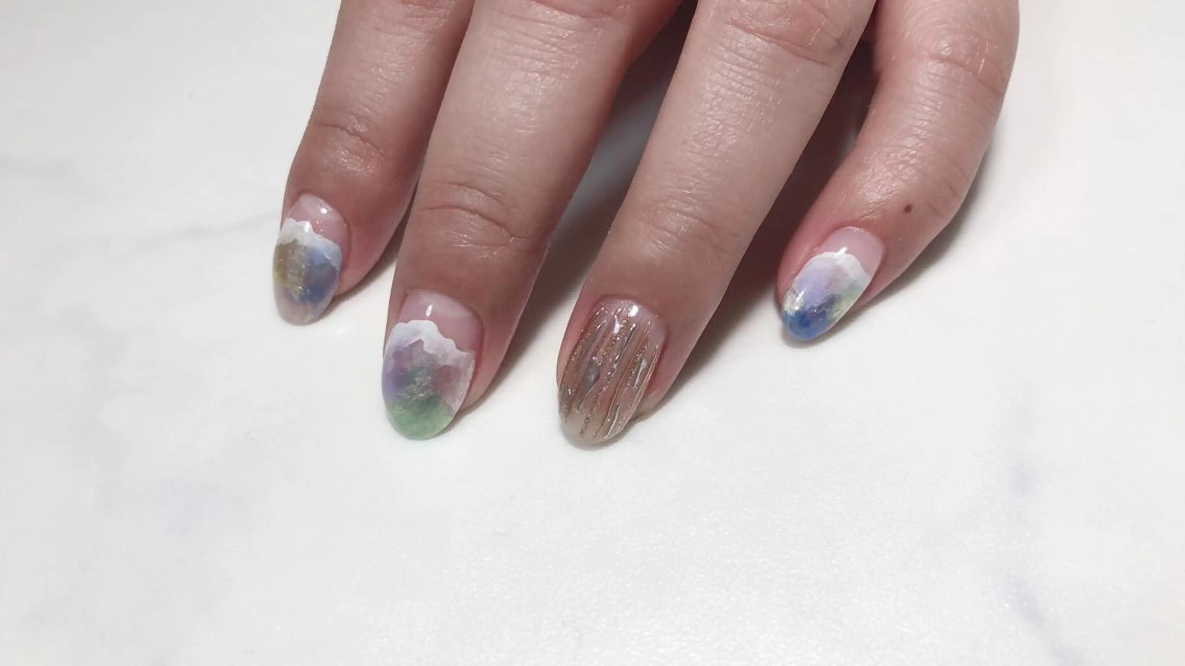 ネイル ジェルネイル シンプルネイル EMIKOのネイルデザイン