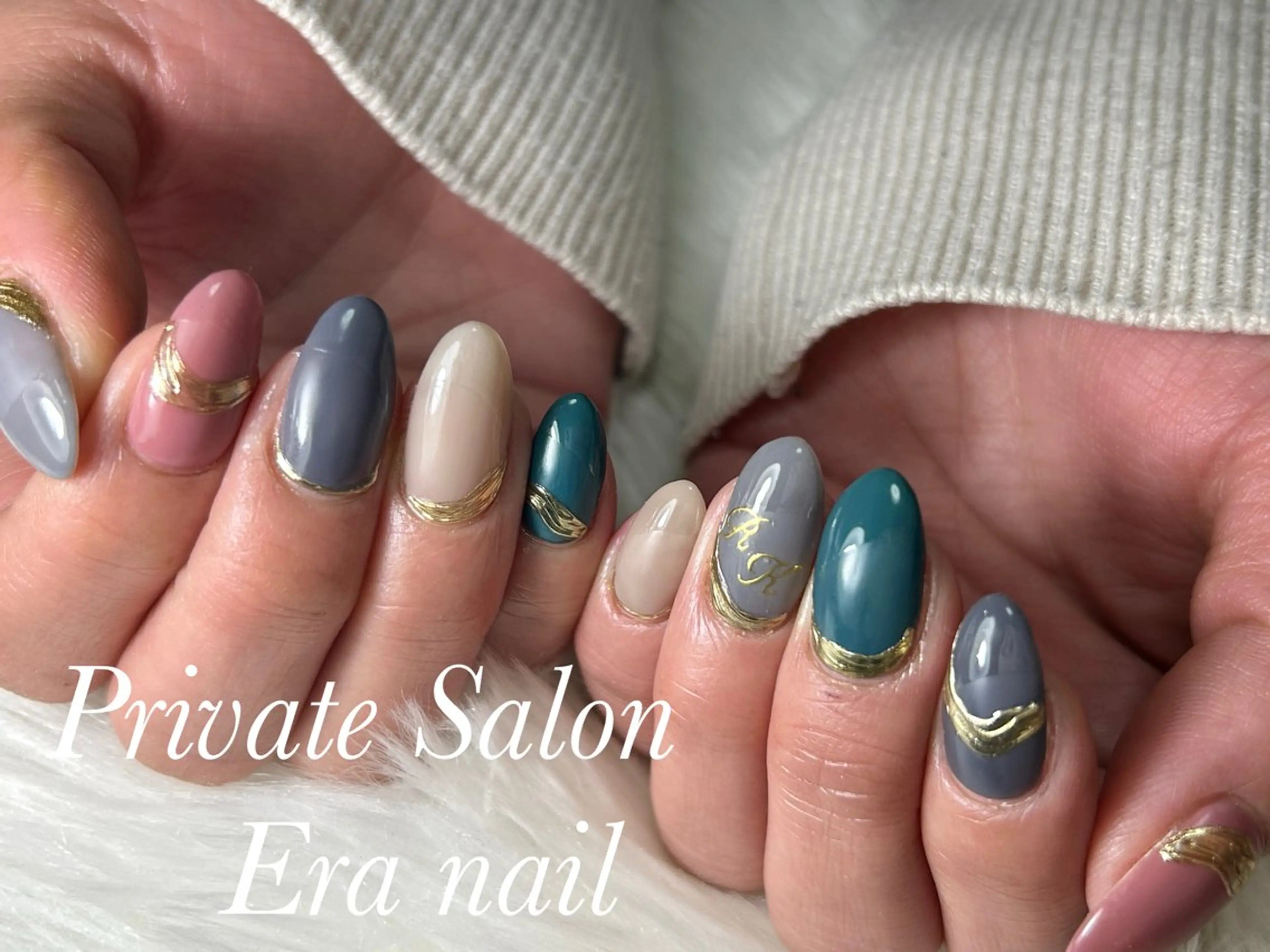 ネイル マットネイル ハンドネイル Era nailのネイルデザイン