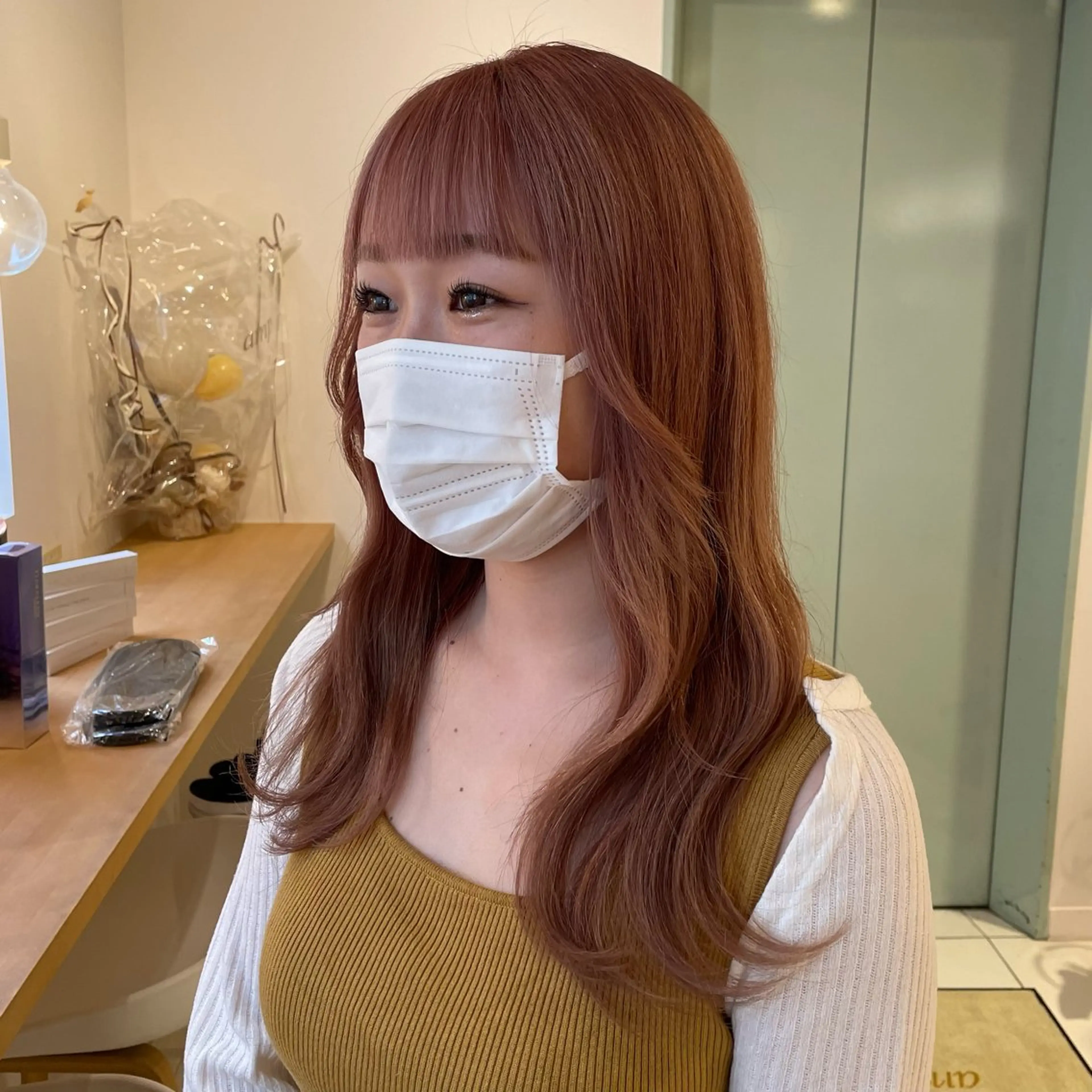 ロング カラー 田口 花葉のヘアスタイル