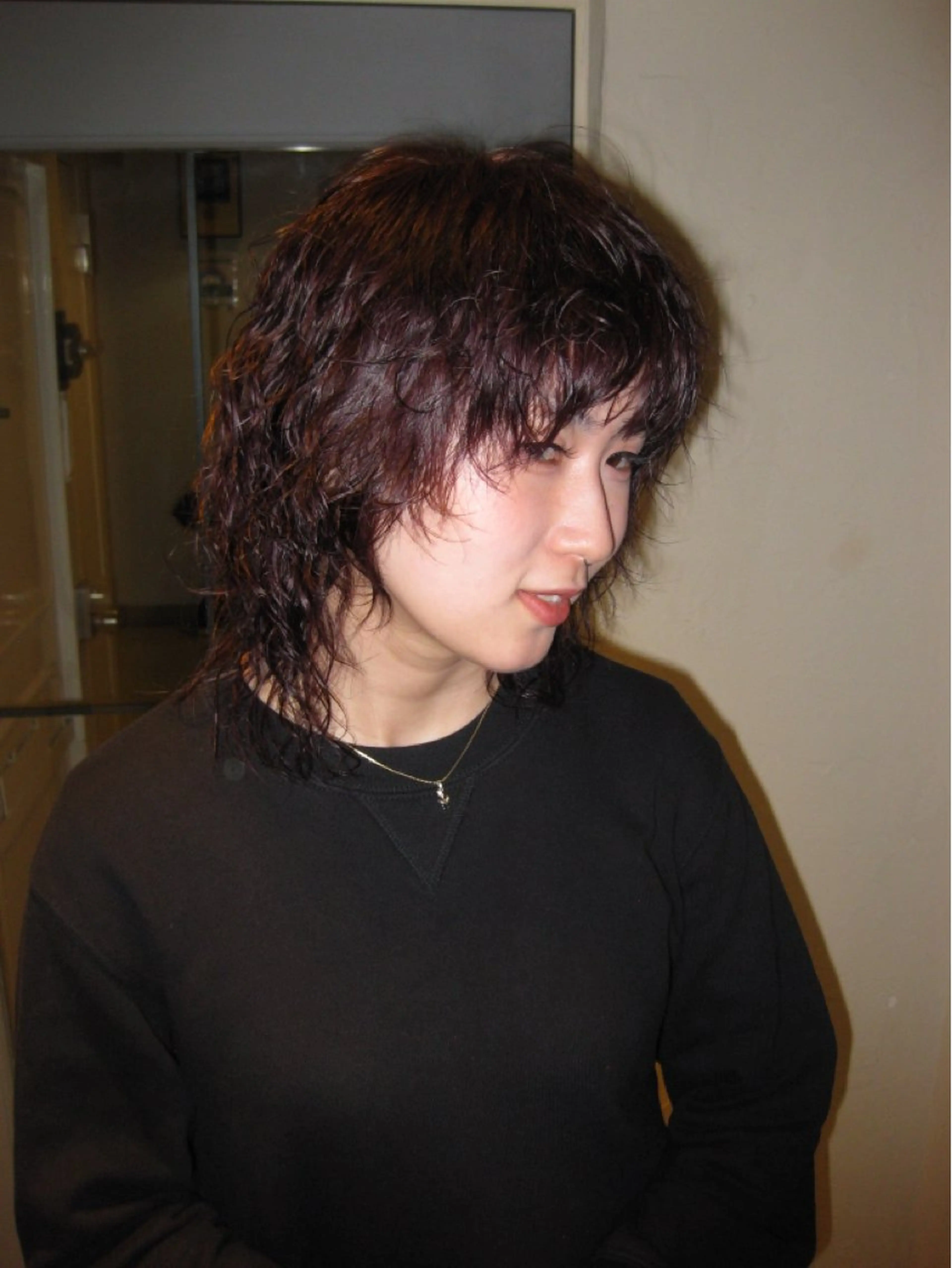 ミディアム パーマ 今井 香奈恵のヘアスタイル