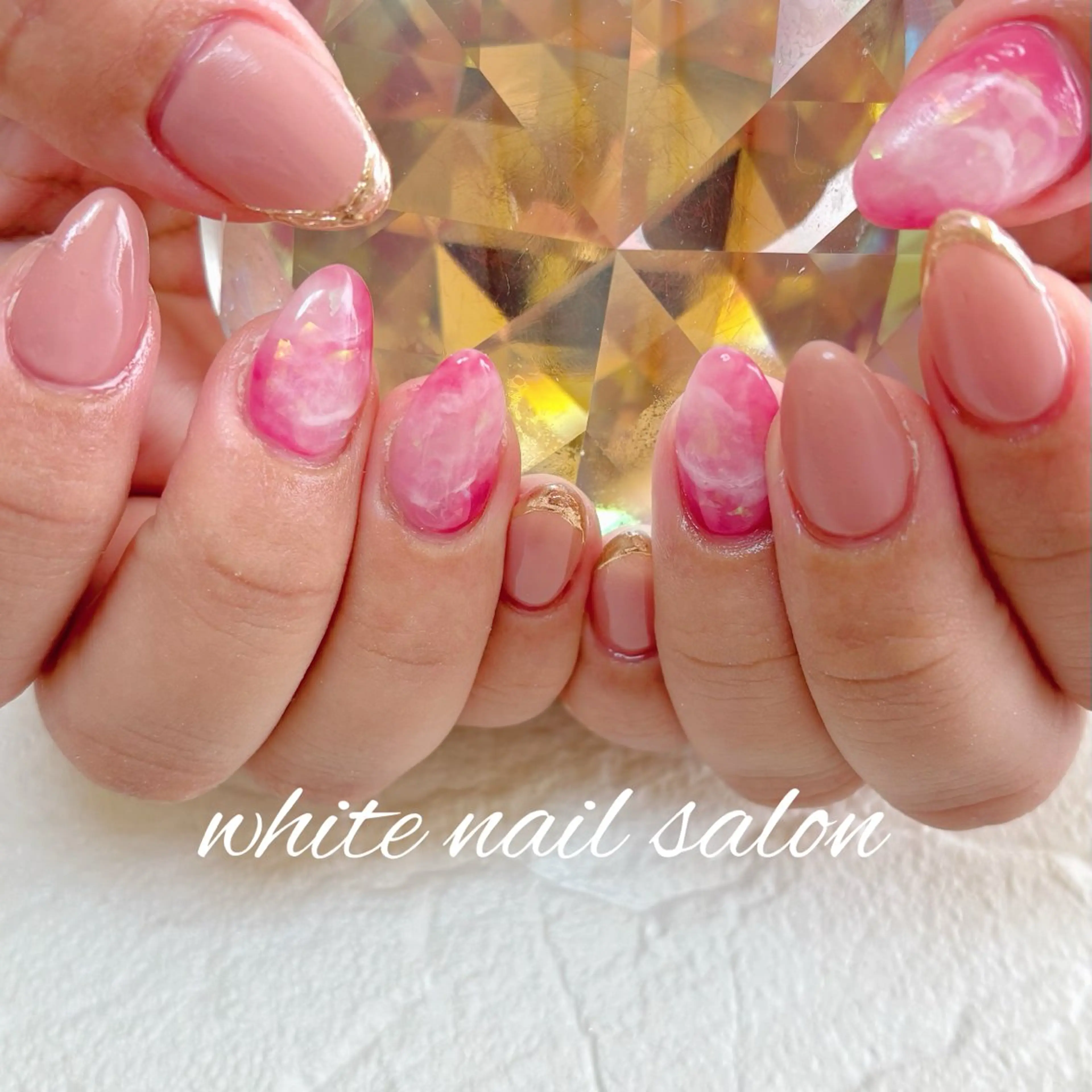 ネイル フットネイル 持ち込み ハンドネイル white nail salonのネイルデザイン