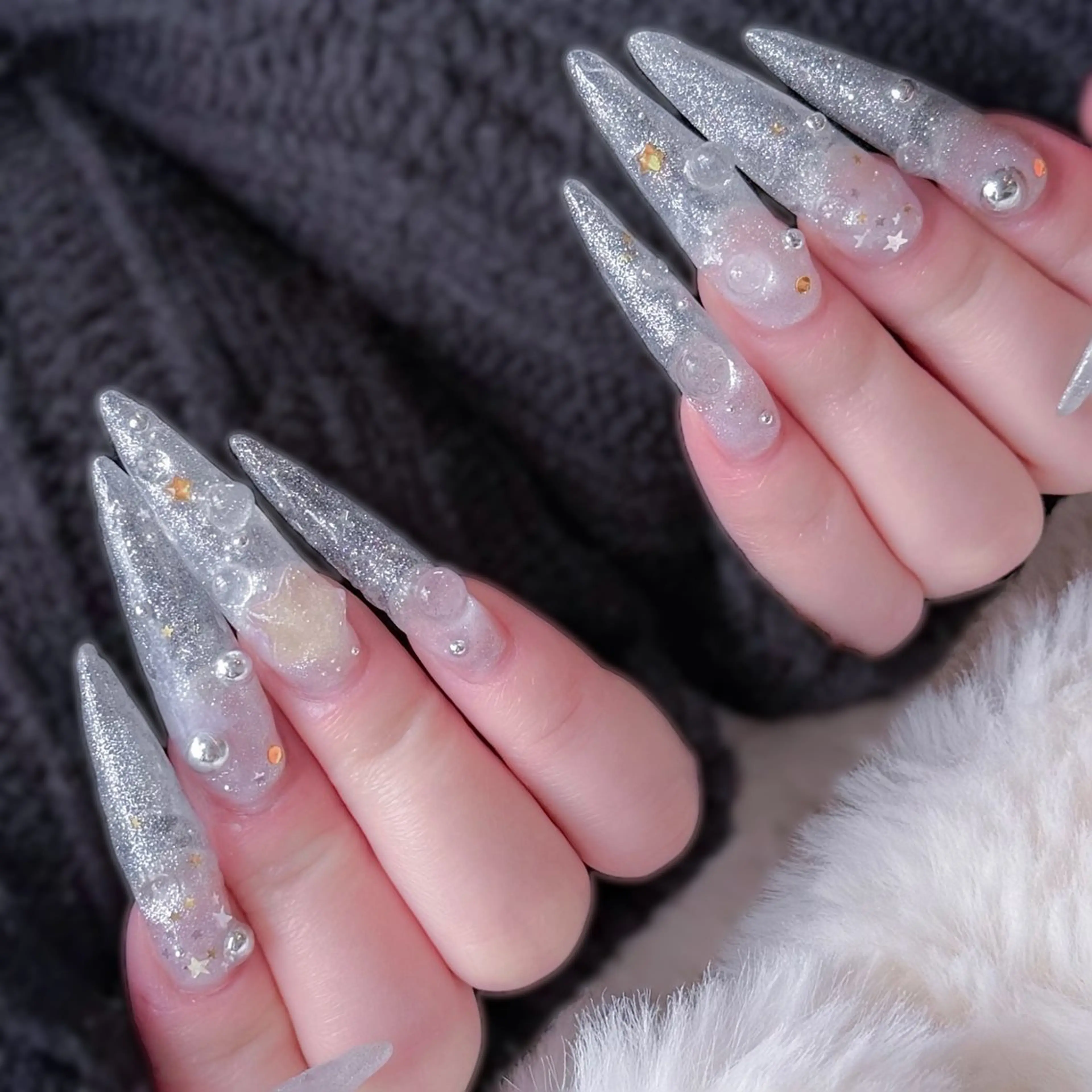 ネイル ロングネイル ネイルチップ ハンドネイル Nail Share Salon Mariris所属・ユカ🥞nail 堺筋本町/心斎橋のネイルデザイン