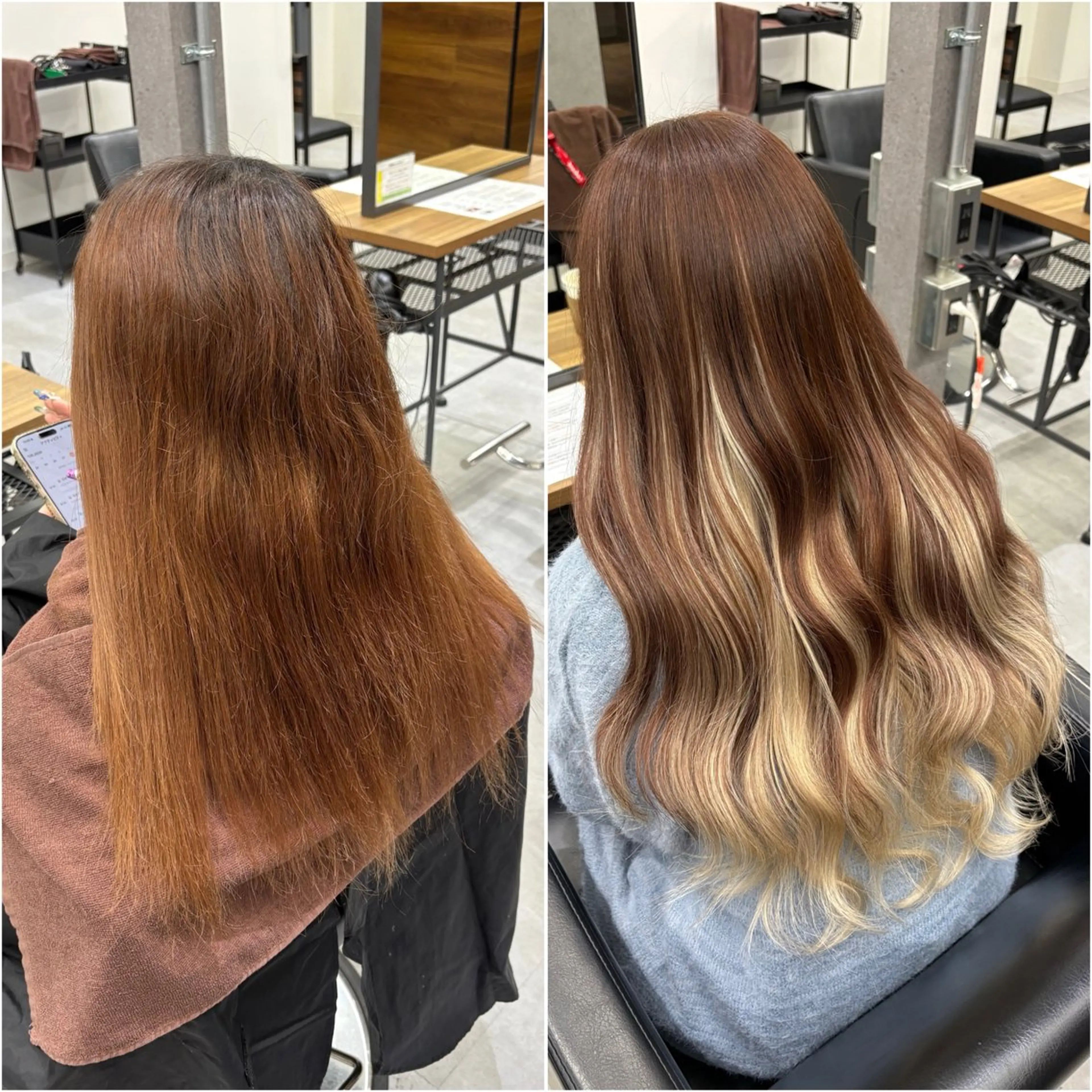 ロング カラー シールエクステ ブロンド ブラウンカラー グラデーションカラー エクステ ヘアカラー トリートメント エクステ KEISUKE🐶 ブリーチ/エクステのヘアスタイル