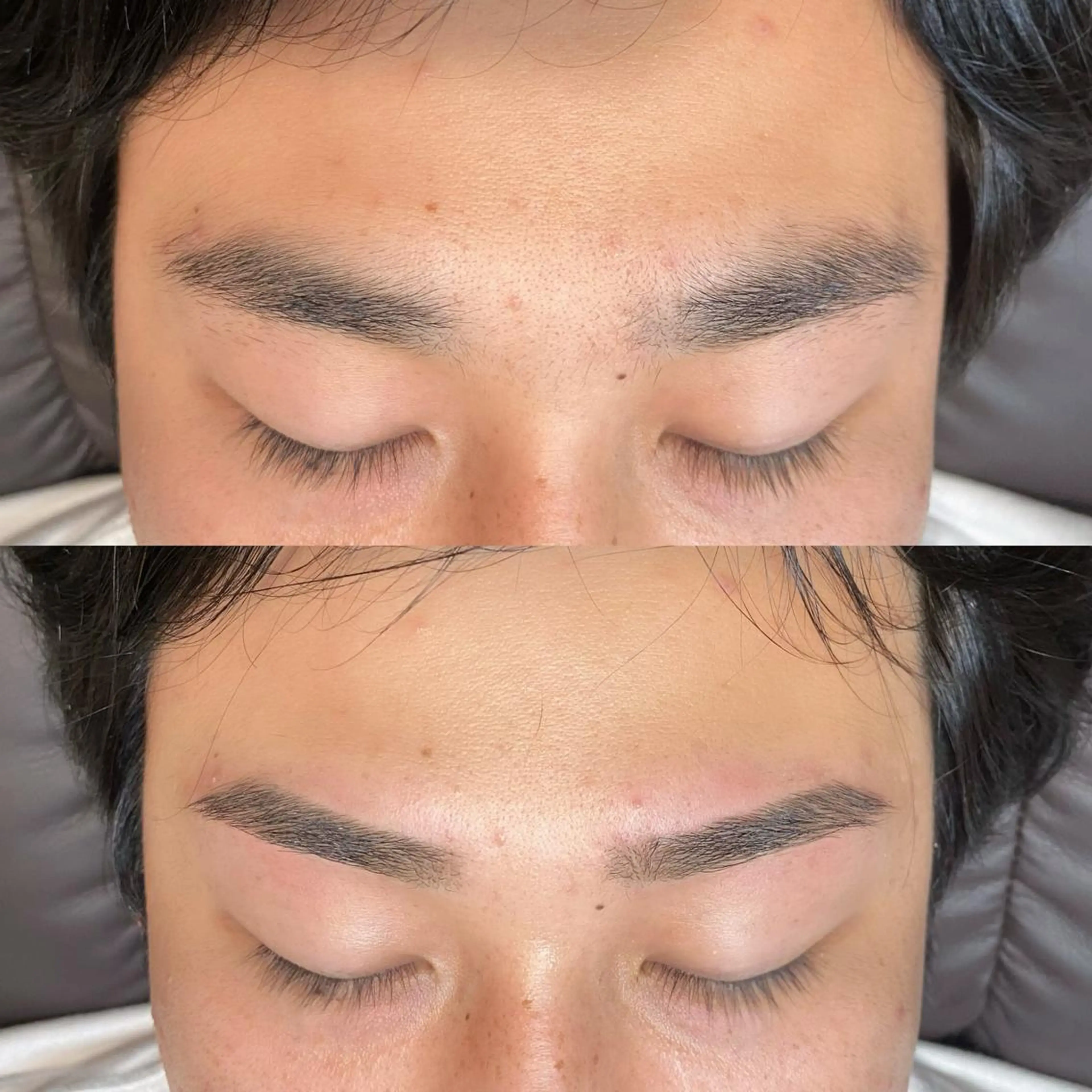 【メンズ】黄金比眉ワックス💫 お顔の骨格に合わせて眉毛の形をWAXで整えていきます🎄クリスマス年末までにオススメ🎍の写真