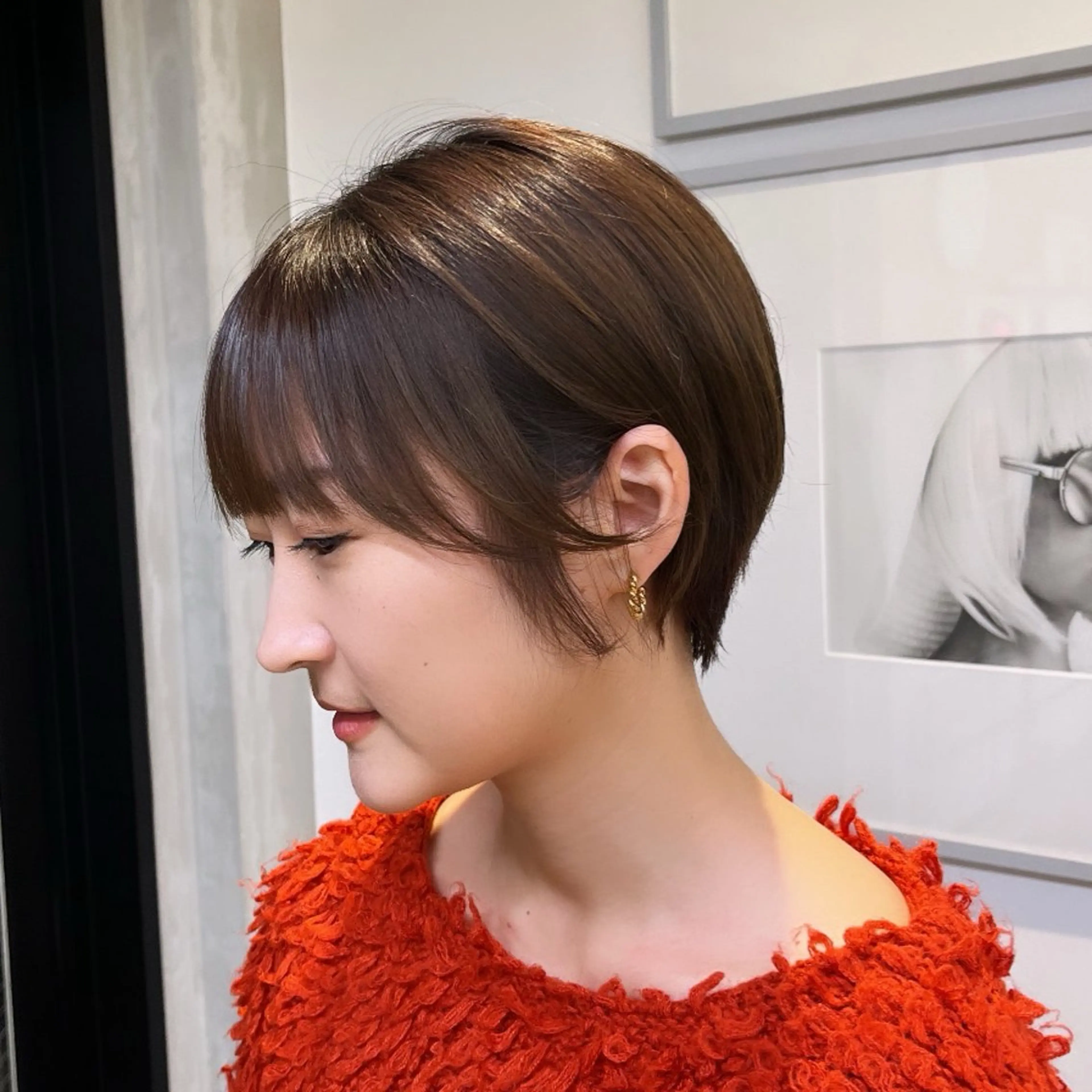 ショート ハンサムショート ショートヘア カット トリートメント ヘッドスパ ヘアセット カジュアルを女っぽく 𝗮𝘆𝗮𝗰𝗼のヘアスタイル