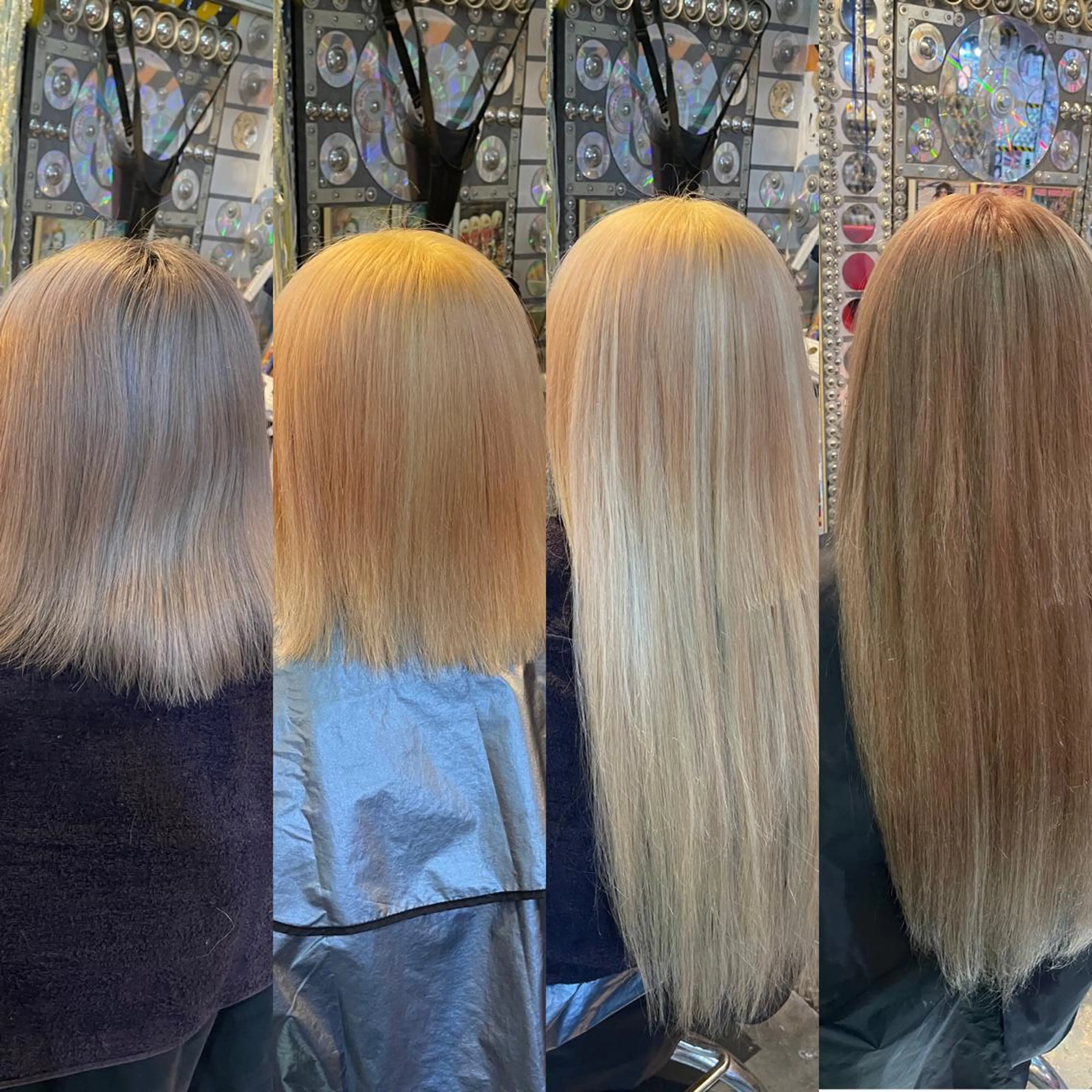 ショート カラー ヘアアレンジ 編み込みエクステ ブリーチ ケアブリーチ ハイトーンカラー ボブ haco+所属・🌈派手髪エクステ ブレイズ🌈ひろとのヘアスタイル