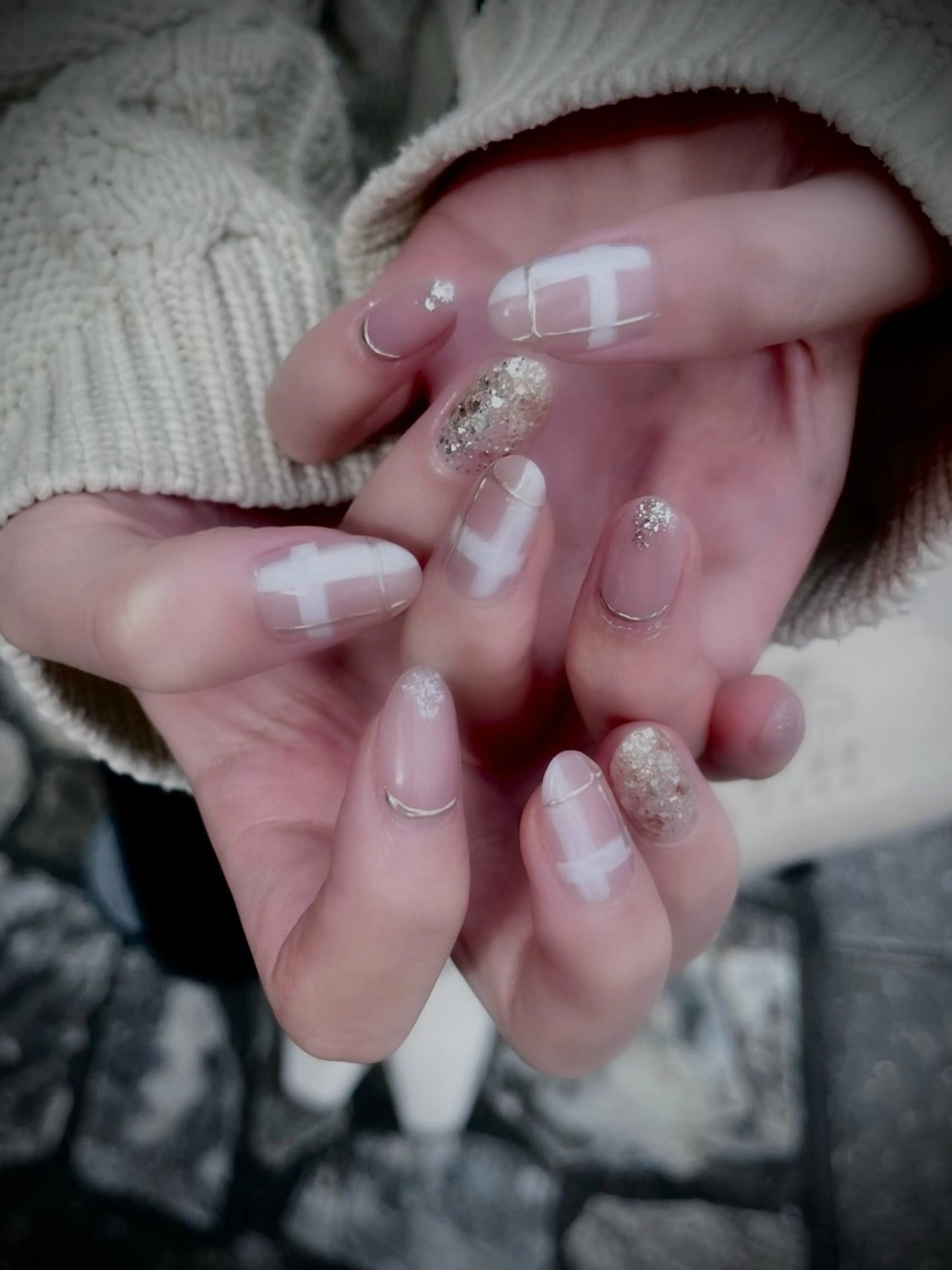 ネイル キラキラネイル マグネットネイル ワンカラーネイル スカルプネイル ワンホンネイル nine.🦋 YUKOのネイルデザイン