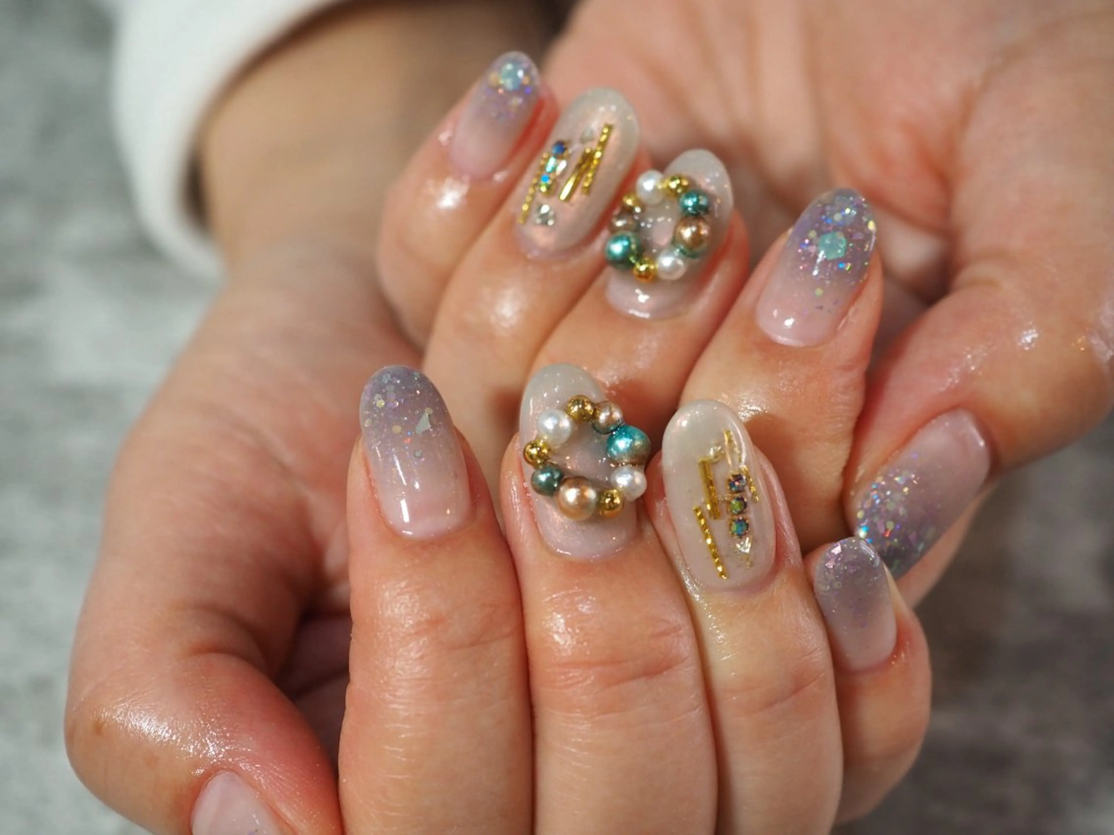 新規限定★埋め尽くし◎パーツつけ放題　付け替えオフ代無料の写真