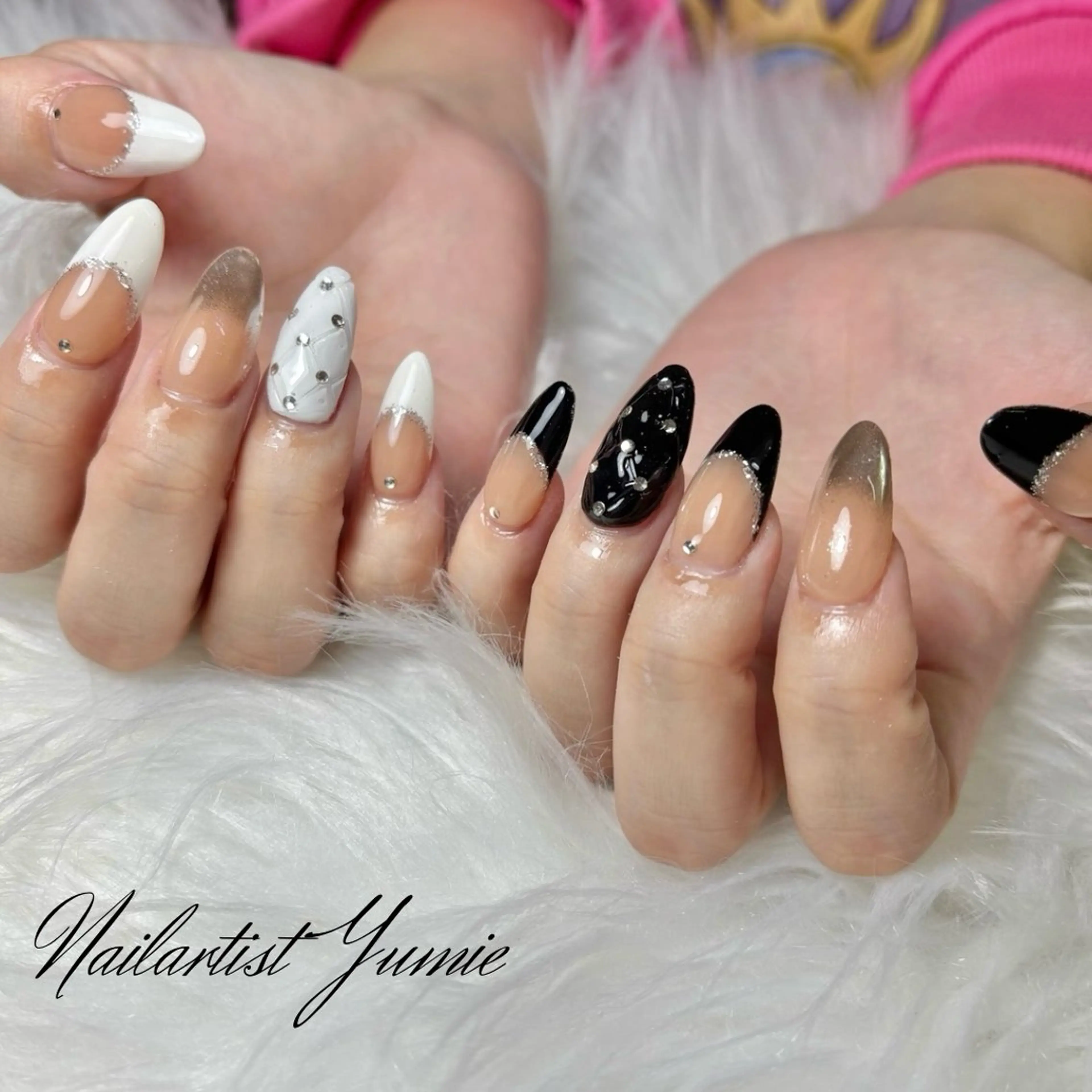 ネイル 長さ出し スカルプネイル ハンドネイル NAILSALON en+所属・NAILSALON en+沖縄市美原のネイルデザイン