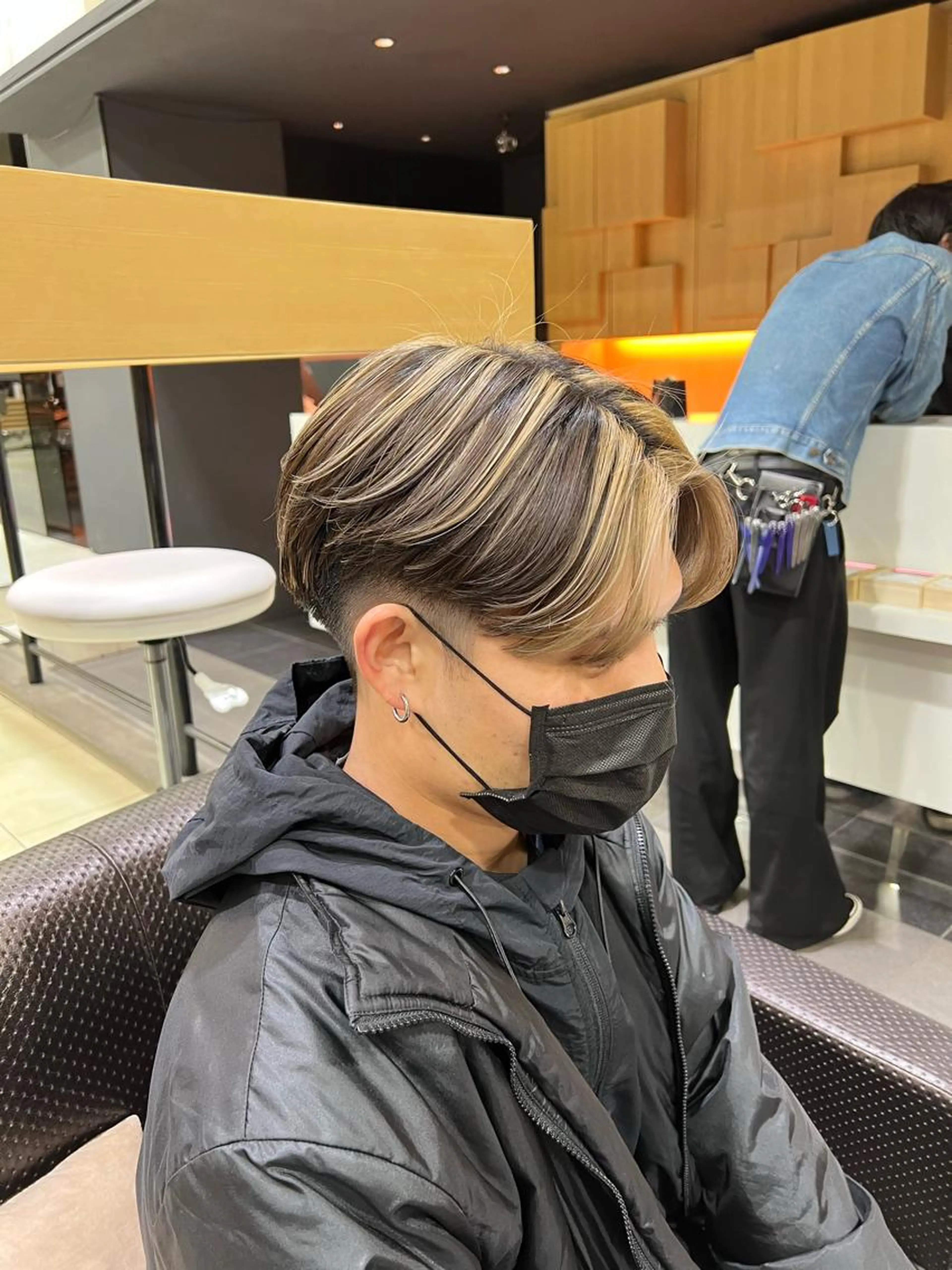 カット+毛流れパーマ+トリートメント+セット付き(前髪立ち上げパーマ¥3300の写真