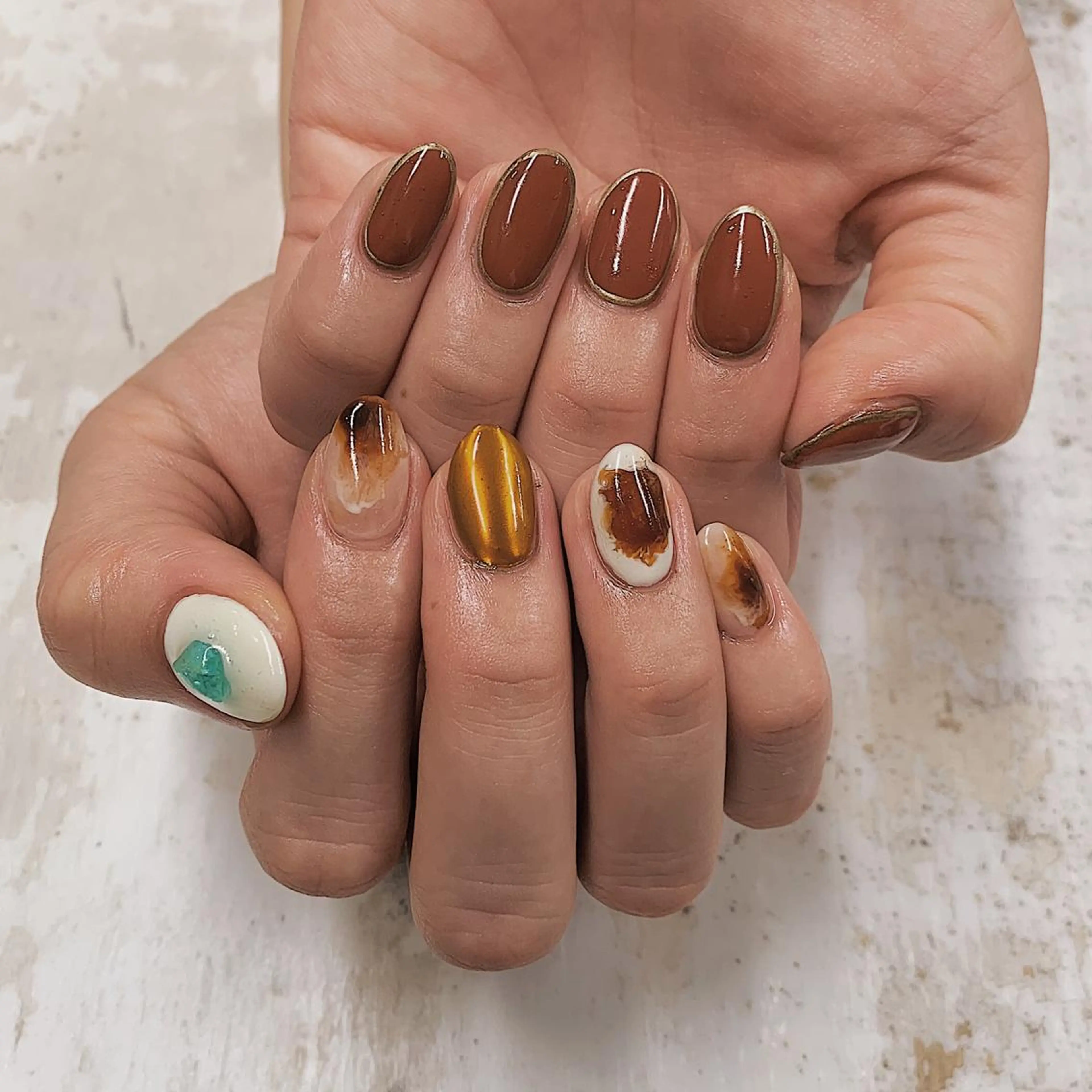 ネイル ニュアンスネイル tener 🧋yume🧋のネイルデザイン