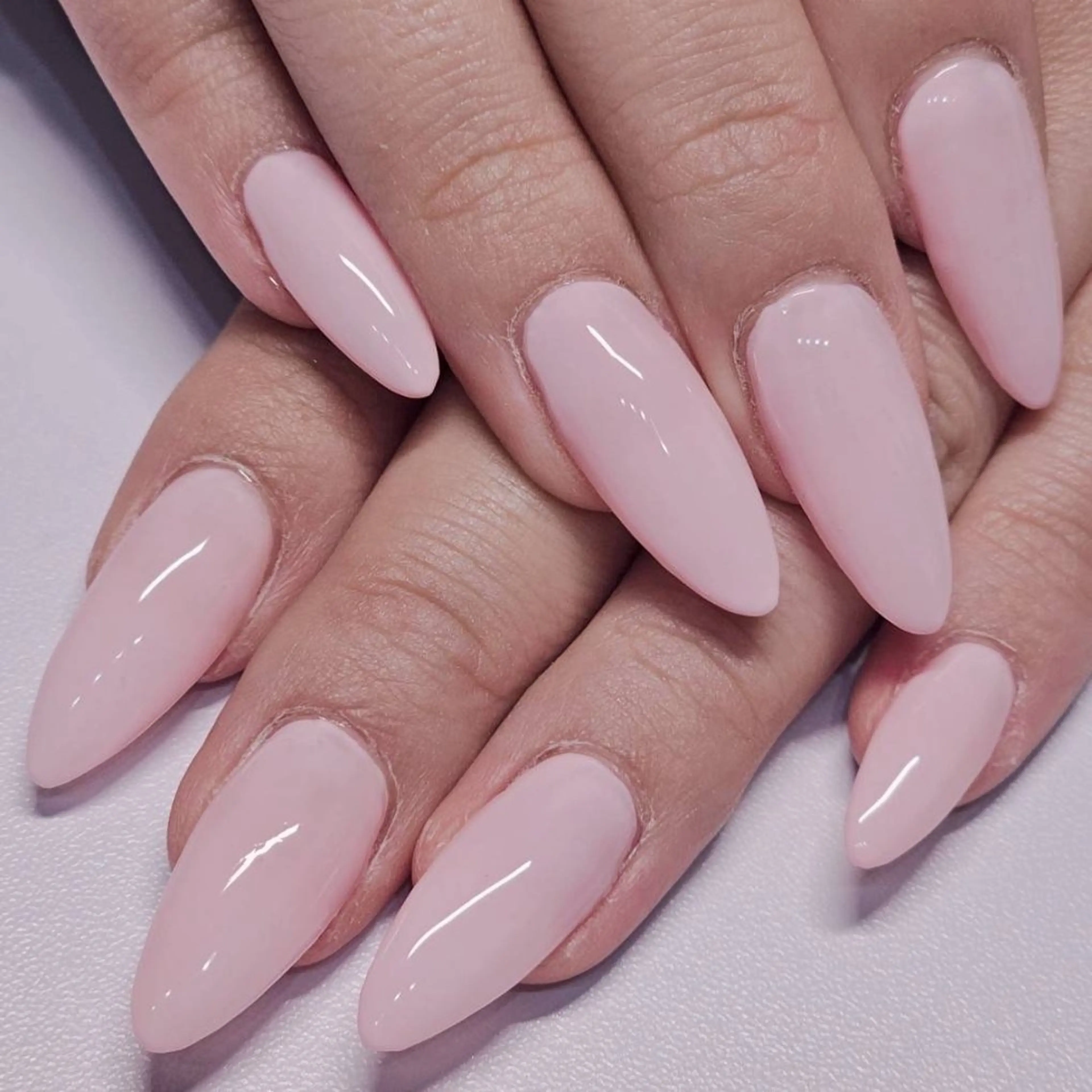 ネイル ワンカラーネイル ピンク ハンドネイル よしだ ひろきのネイルデザイン