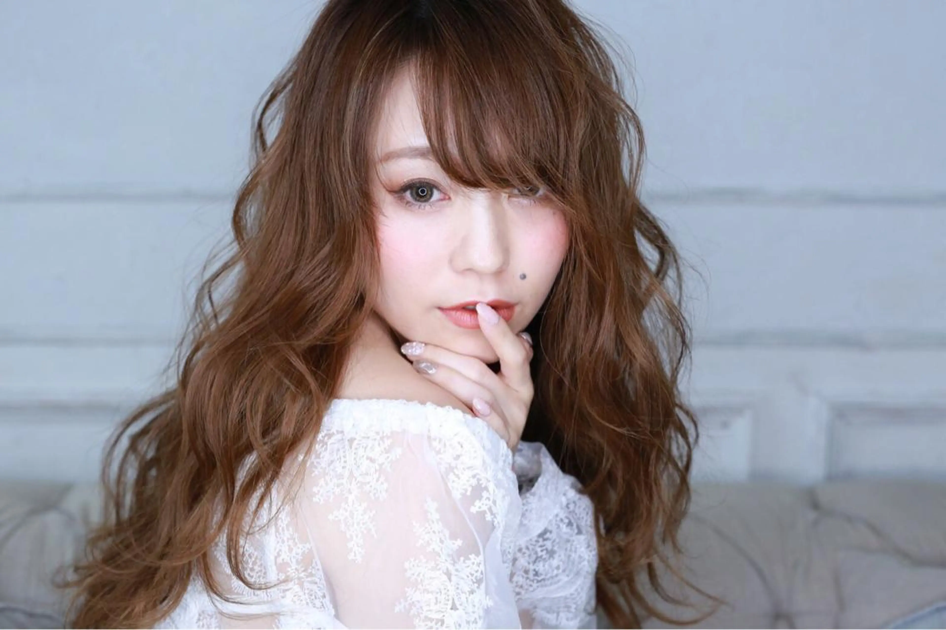 カラー パーマ ヘアアレンジ ハイライトカラー オリーブカラー 髪質改善 mihoko/ ニュアンスパーマのヘアスタイル