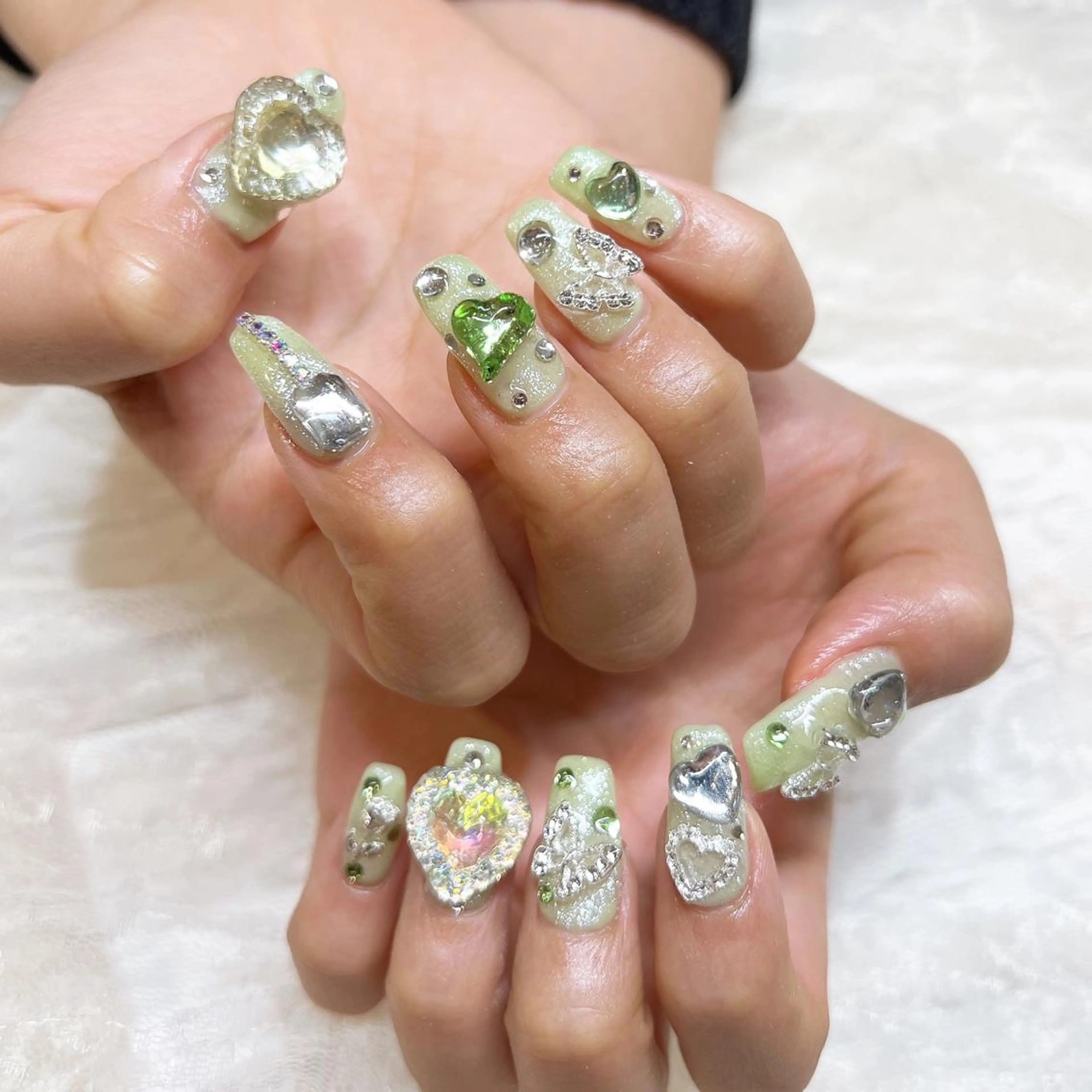 【🌟期間限定🌟】💙スペシャルコース💙アートし放題(有料パーツ含む)＋10本長さだしの写真