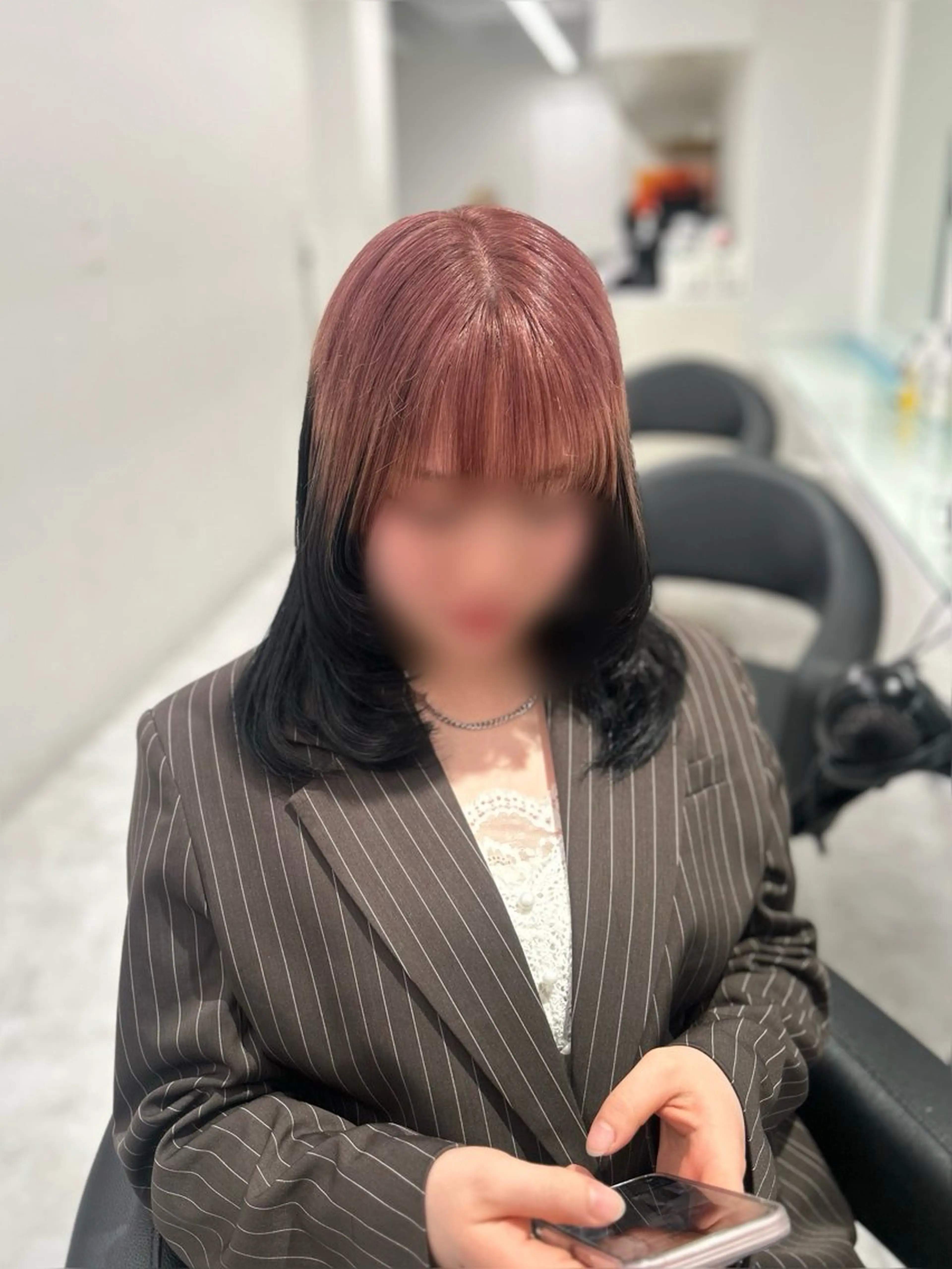 ロング カラー カット ヘアカラー トリートメント ヘアセット 🩷暖色カラー🩷 BONのヘアスタイル