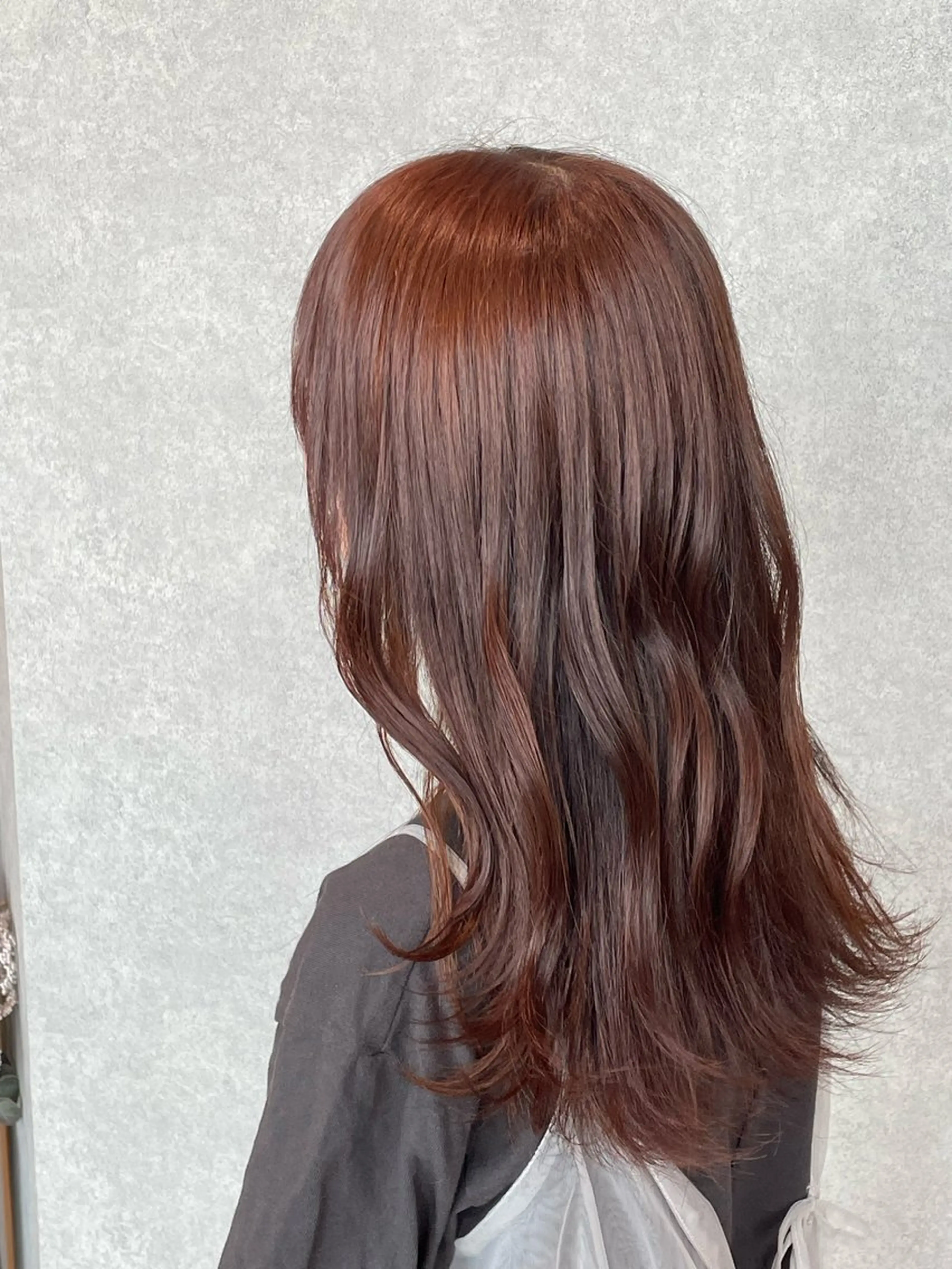 セミロング カット ヘアカラー トリートメント 切りっぱなしボブ/ 蒲生四丁目/伊藤瑠唯のヘアスタイル