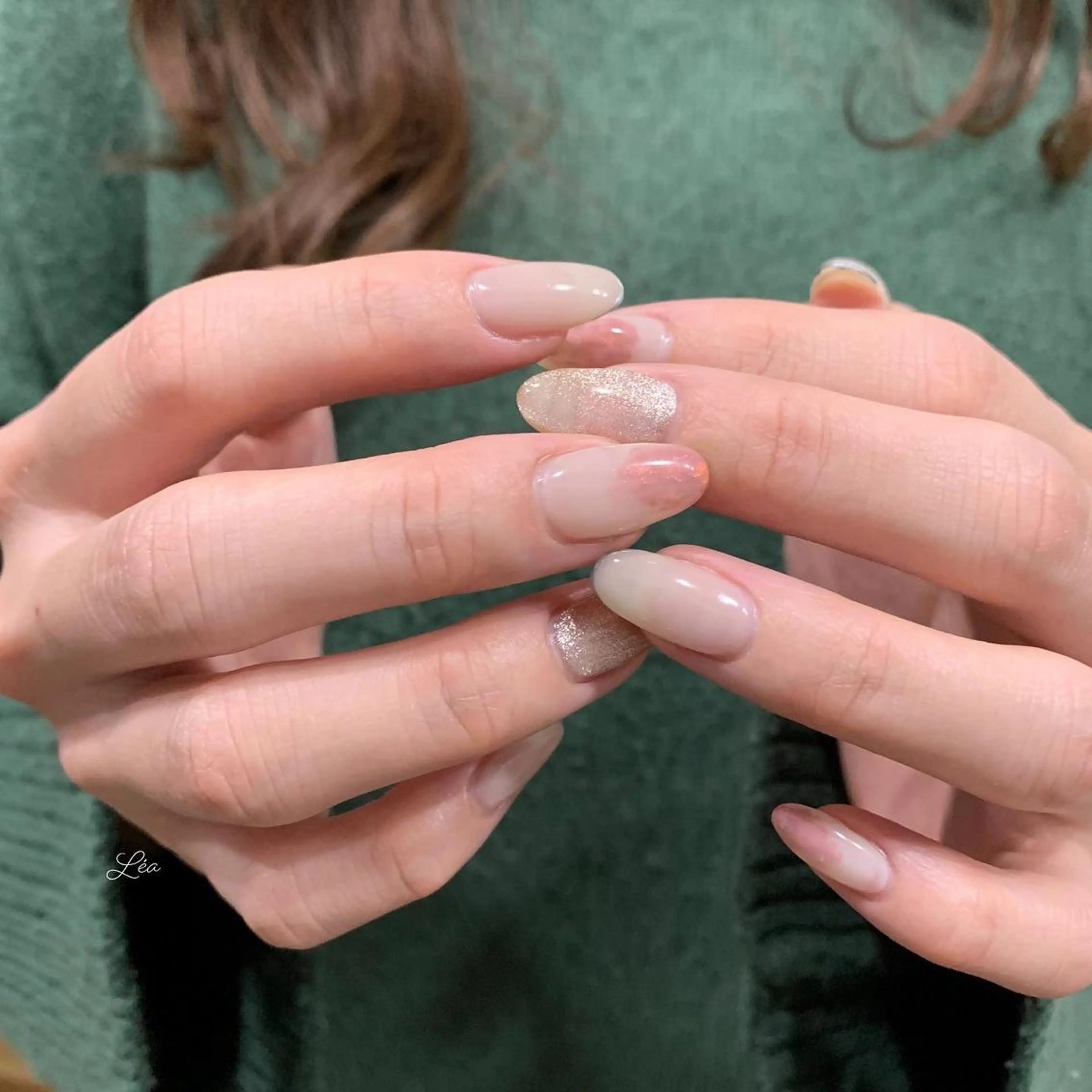 ネイル ジェルネイル パラジェル Léa nailのネイルデザイン