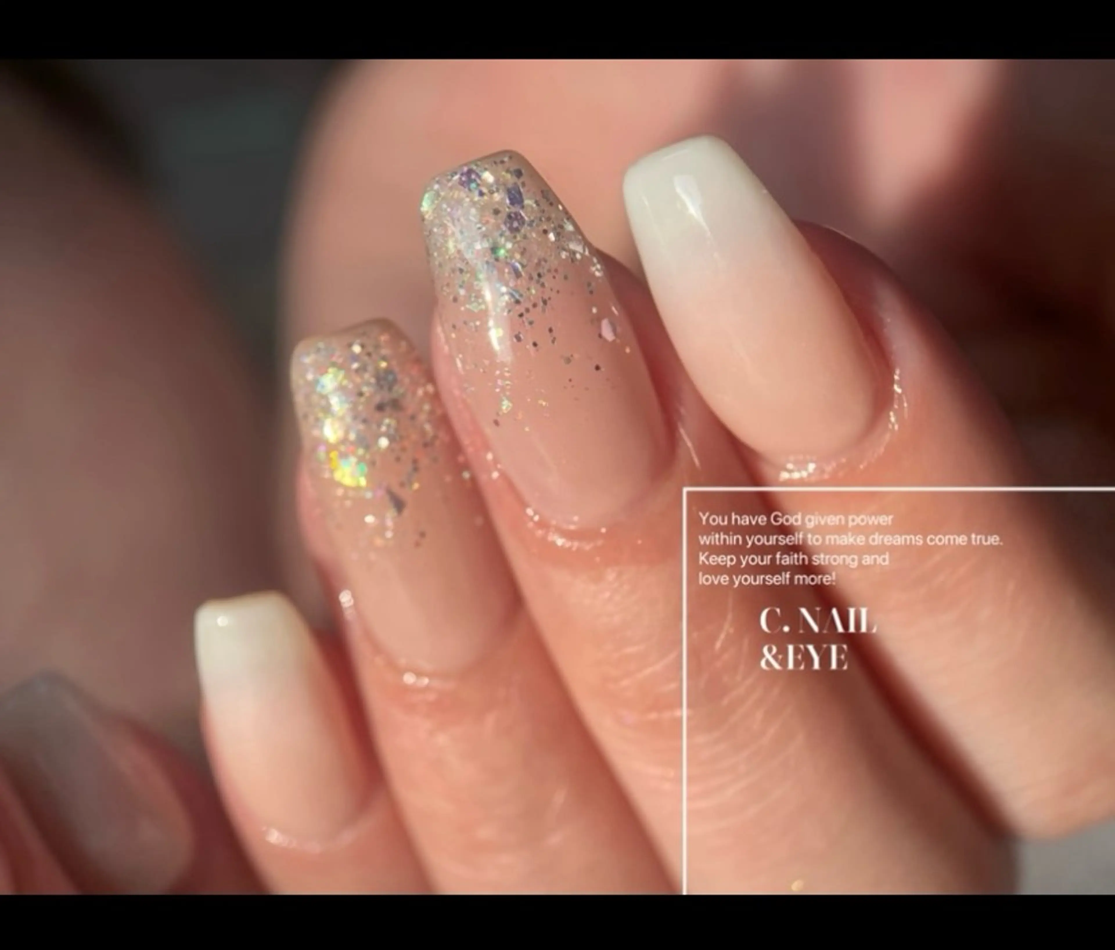 ネイル ラメ(グリッター) ラメグラデーション C.Nail &Eye筑紫駅のネイルデザイン