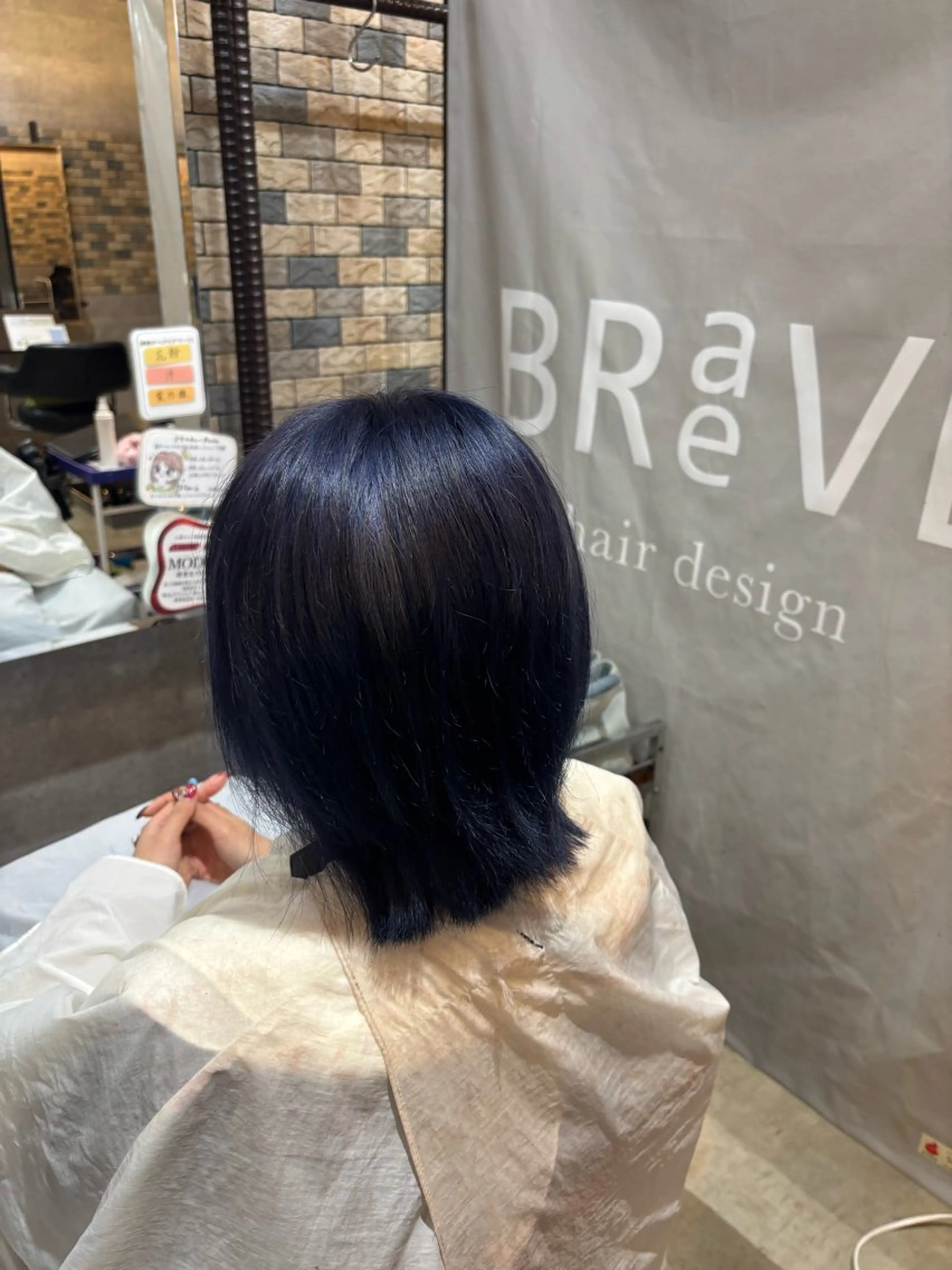 ショート カラー ブルーカラー ブルーラベンダー 透明感カラー ラベンダーカラー BRaeVE hair design所属・一月募集開始！ 中村太玖美のヘアスタイル
