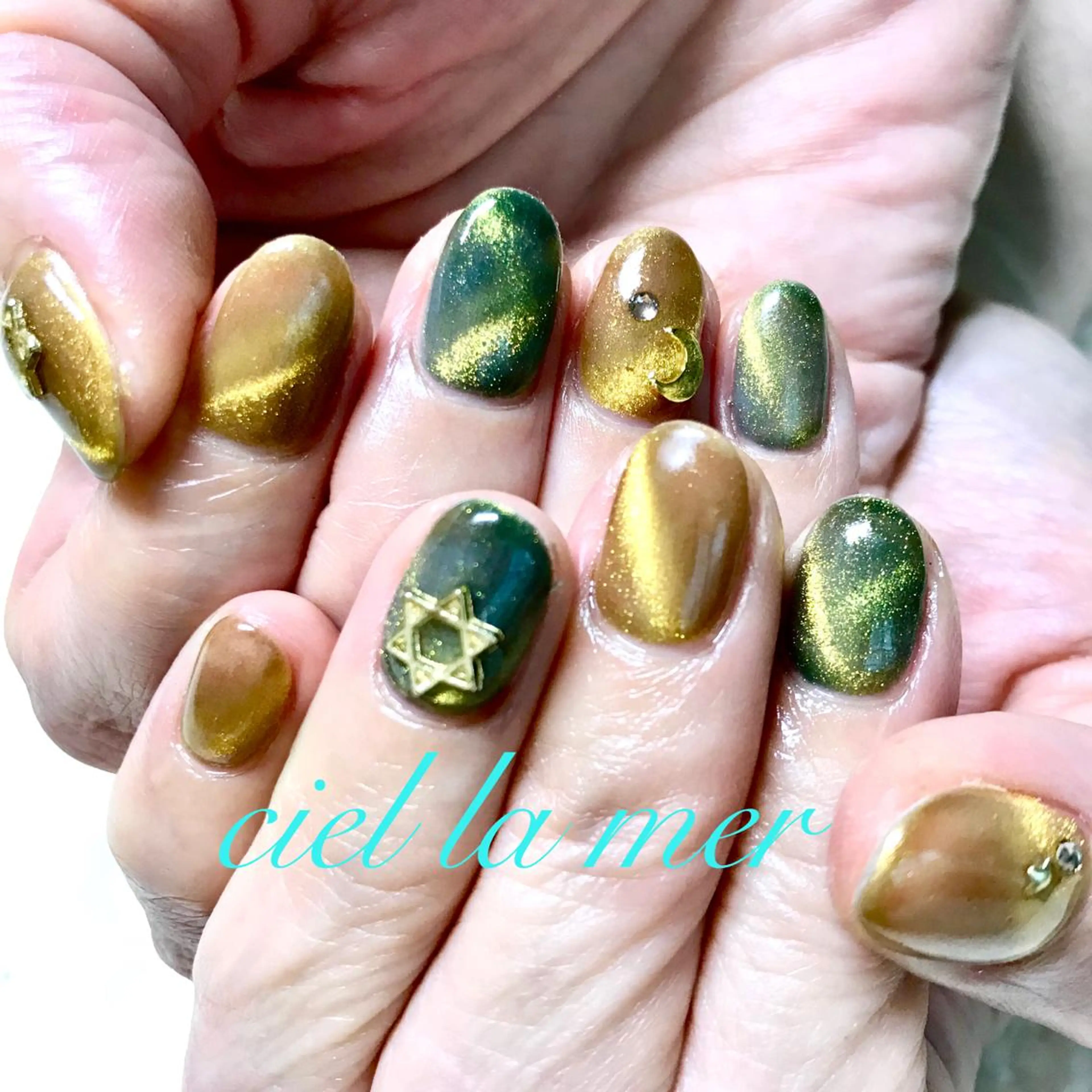 ネイル ハンドネイル フットネイル ciel la merのネイルデザイン