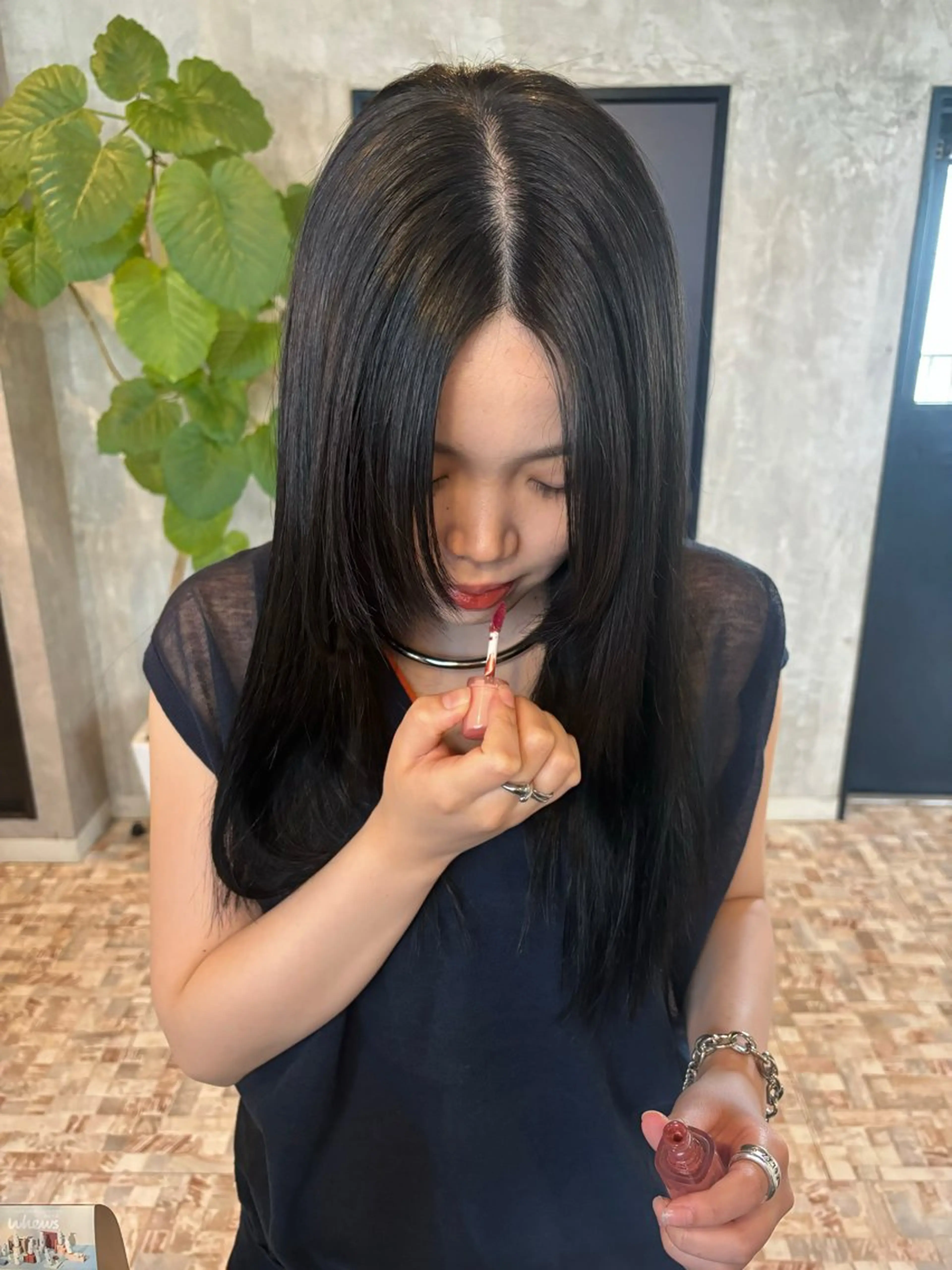 ロング カラー 姫カット カット botan🪷☆*。 レ ナのヘアスタイル